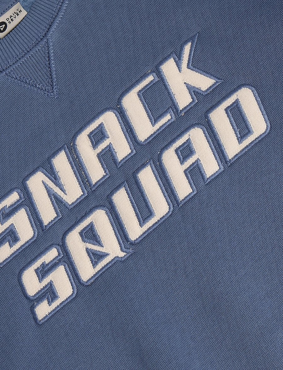 Daily 7 - Oversized Sweater Artwork - stickade tröjor - ash blue - 4