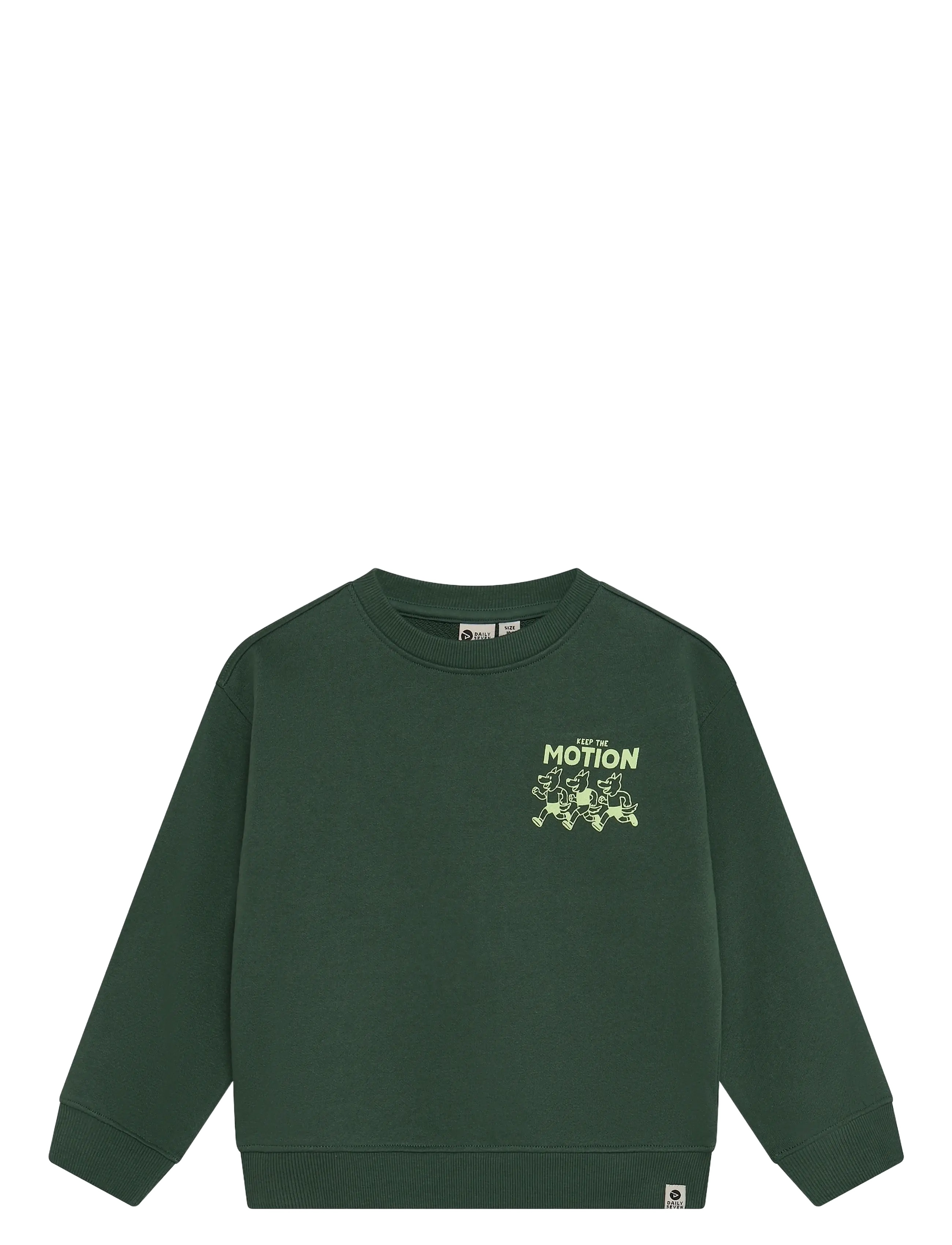 Daily 7 - Oversized Sweater Backprint - jungle green - 1