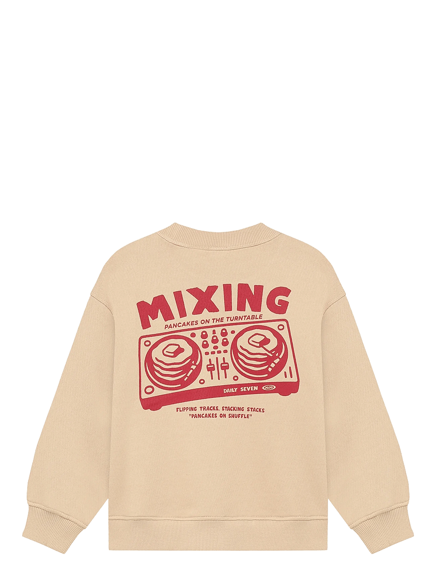Daily 7 - Oversized Sweater Backprint - sweatshirts - ginger root - 2
