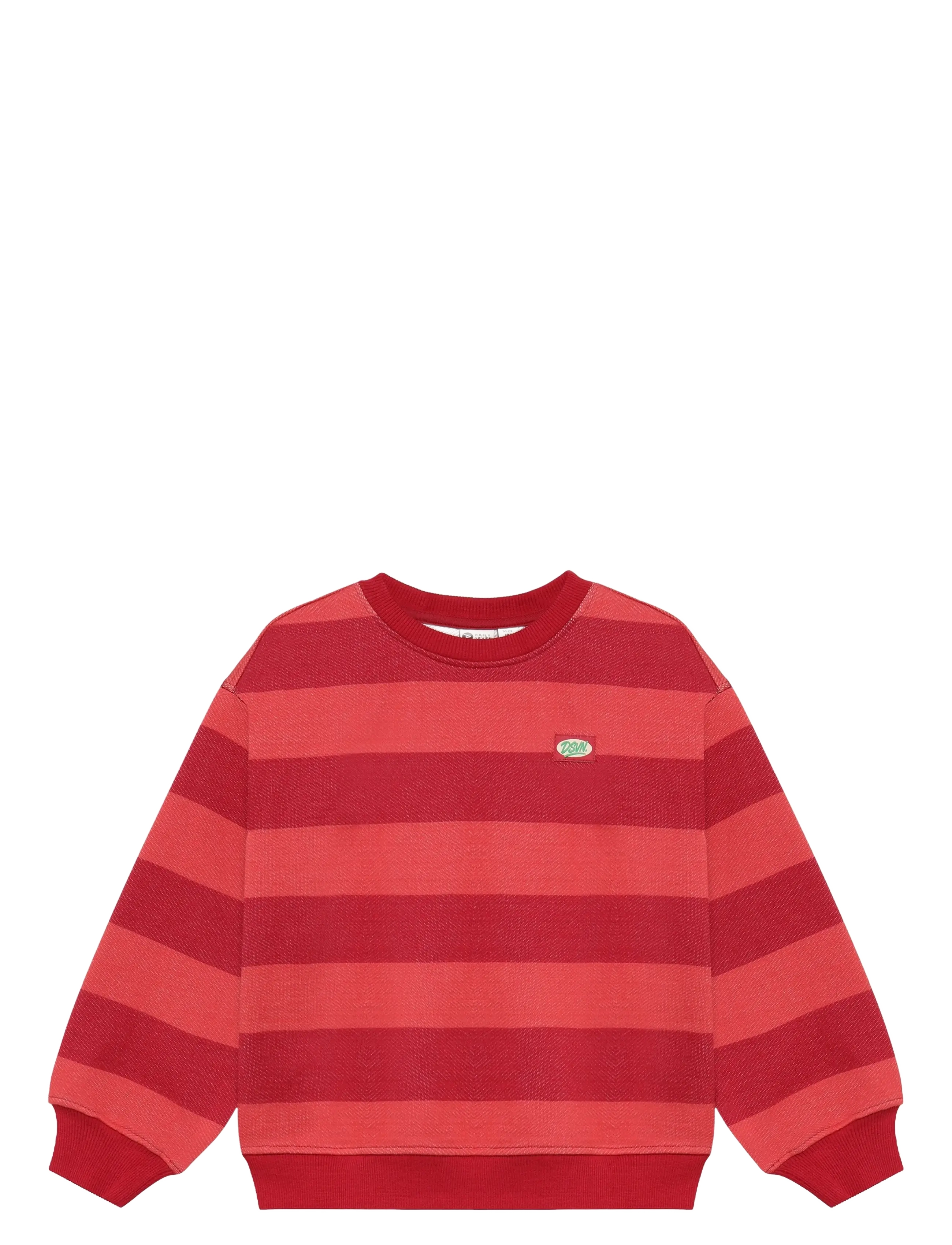 Daily 7 Oversized Sweater Big Stripe - Tagasi kooli - RYTHMIC RED / red