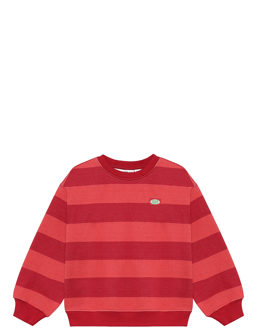 Daily 7 - Oversized Sweater Big Stripe - swetry - rythmic red - 1