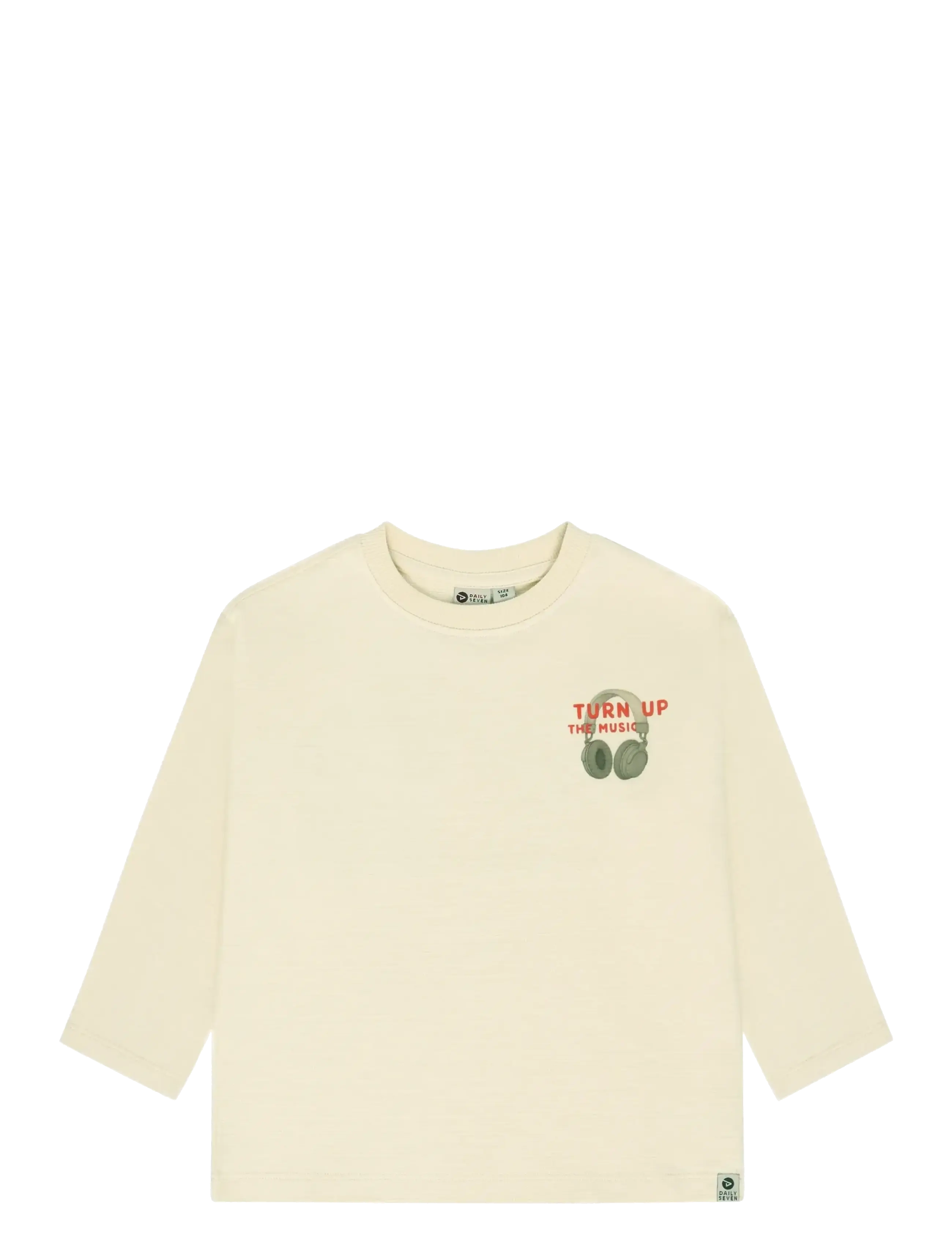 Daily 7 - T-shirt Longsleeve Backprint - langärmelig - sandshell - 1