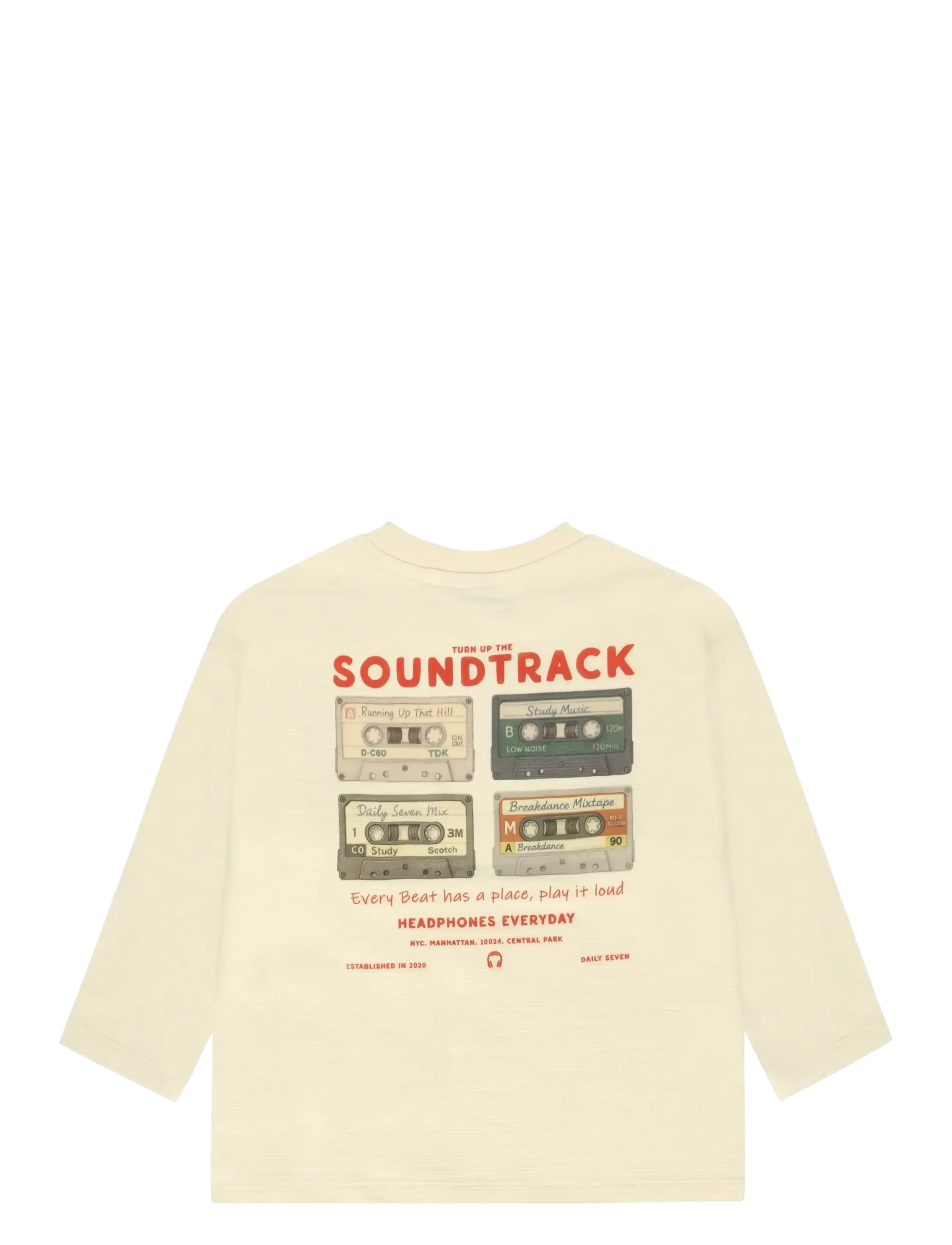 Daily 7 - T-shirt Longsleeve Backprint - langärmelig - sandshell - 2