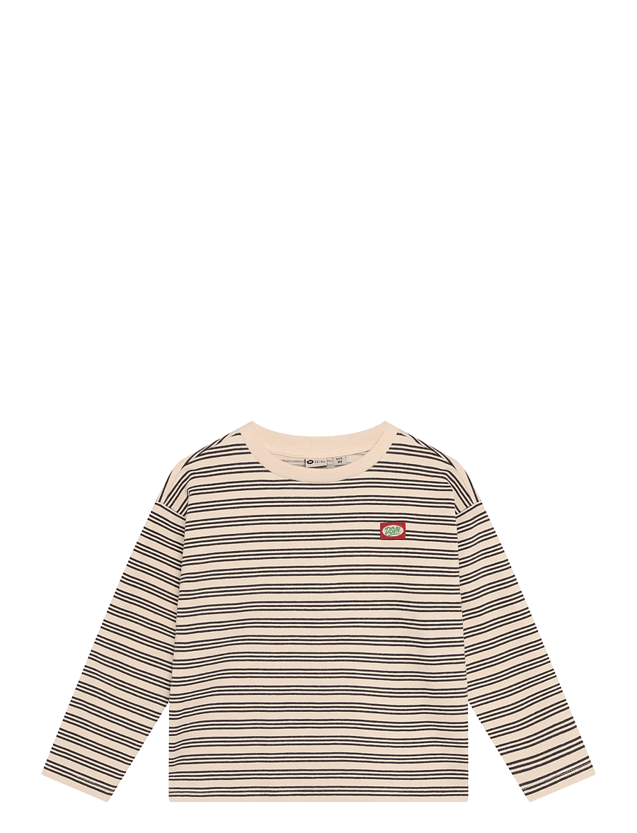 Daily 7 - T-shirt Longsleeve Striped - langärmelig - sandshell - 1