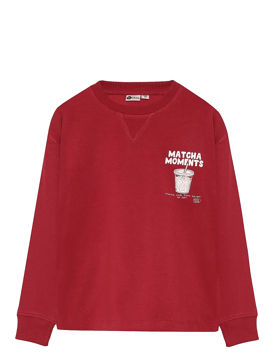 Daily 7 - T-shirt Longsleeve Chest print - langärmelig - rythmic red - 0