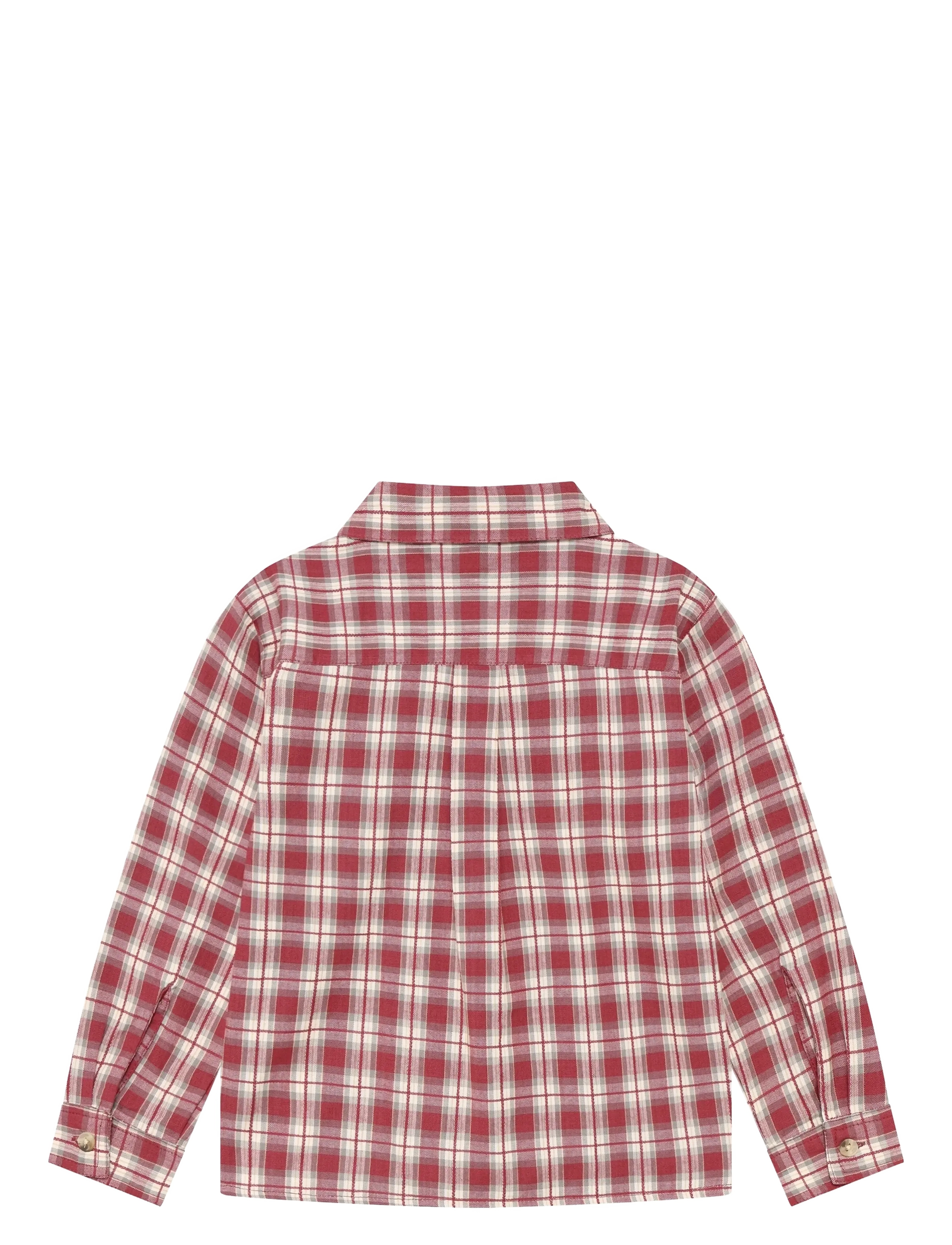 Daily 7 - Shirt Longsleeve Check - pikkade varrukatega särgid - rythmic red - 2