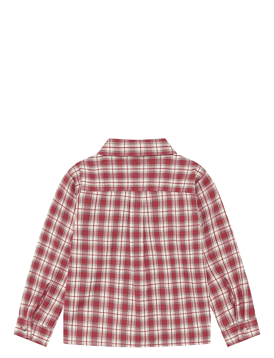 Daily 7 - Shirt Longsleeve Check - pikkade varrukatega särgid - rythmic red - 2