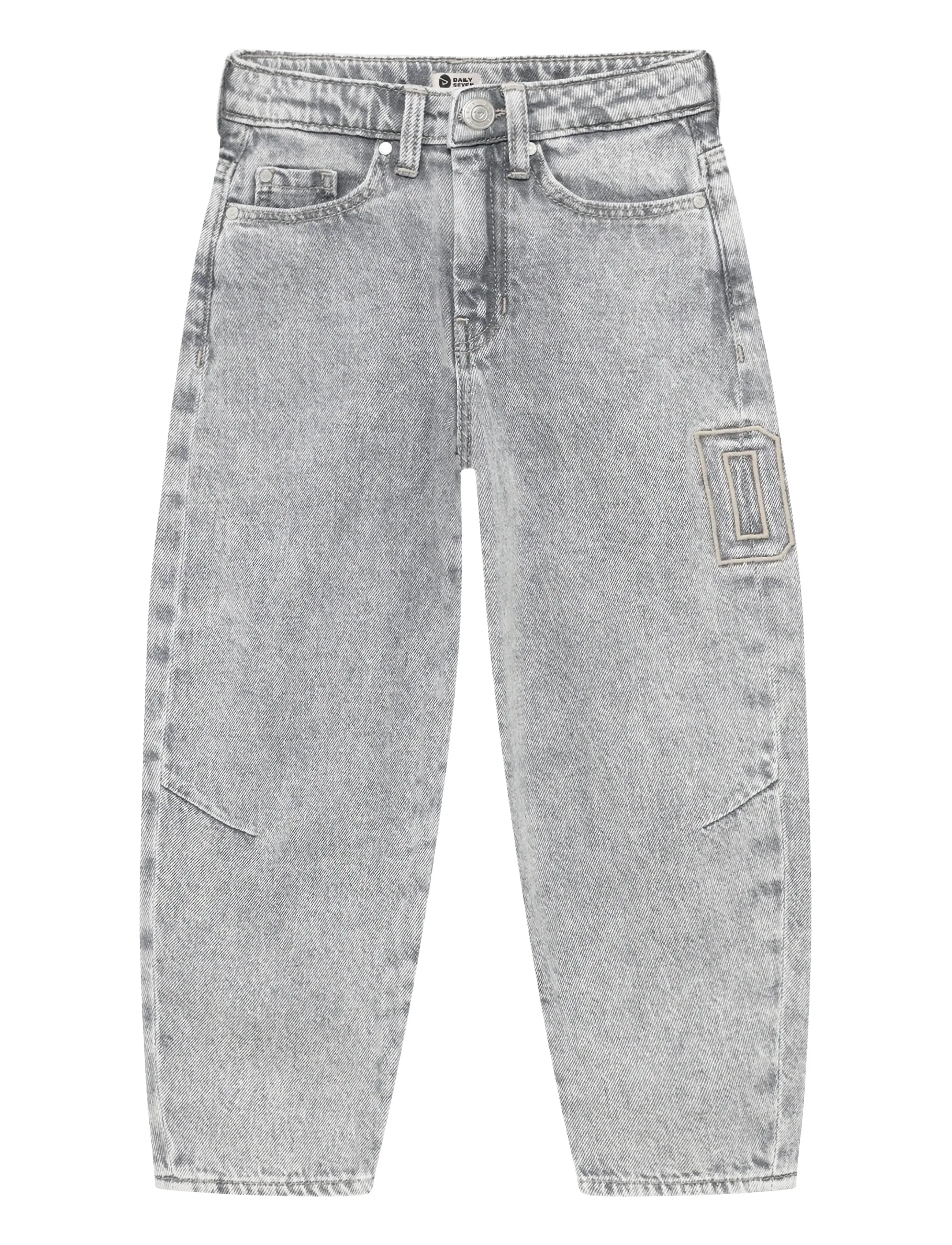 Daily 7 Denim Barrel Fit - Tagasi kooli - LIGHT GREY DENIM / grey