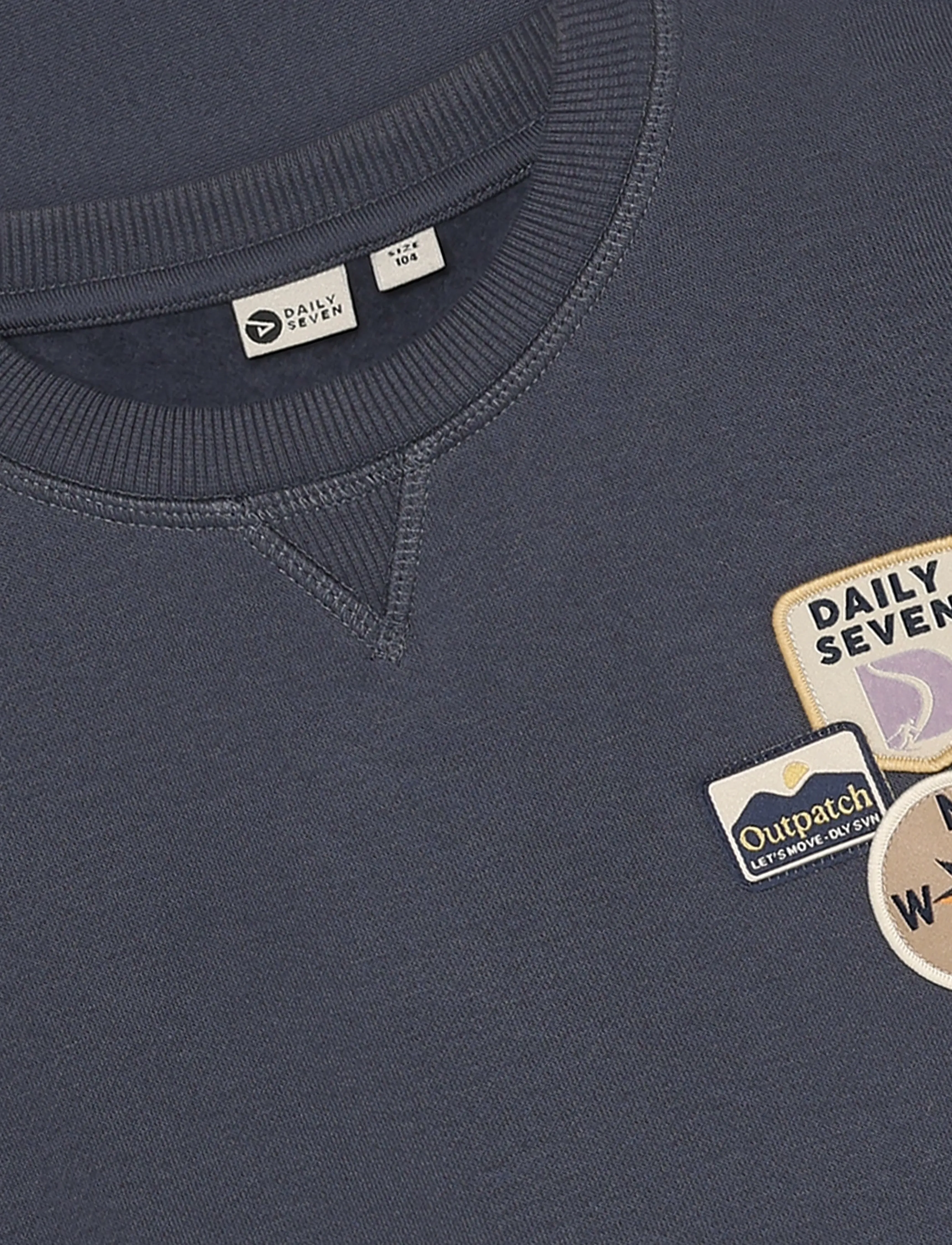 Daily 7 - Oversized Sweater Badges - dressipluusid - odyssey gray - 3