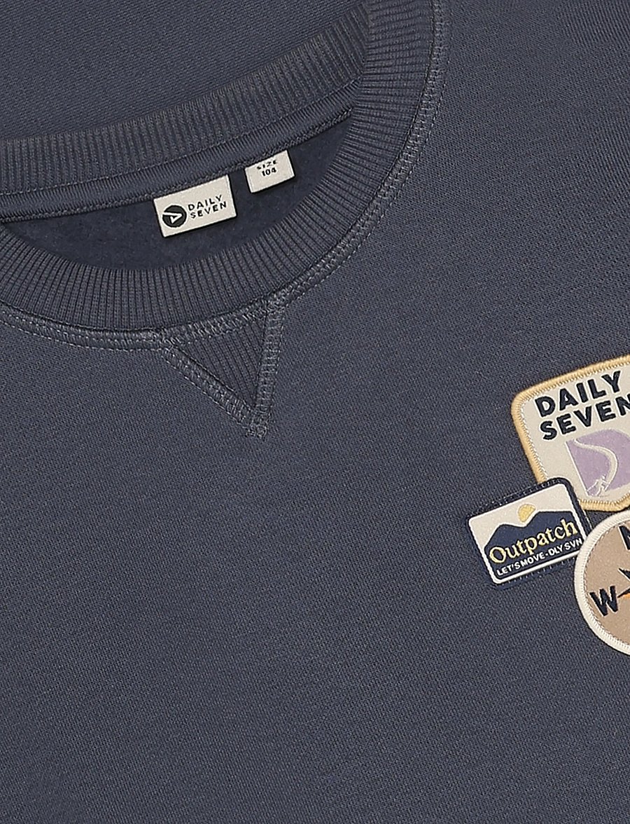 Daily 7 - Oversized Sweater Badges - sweatshirts - odyssey gray - 3