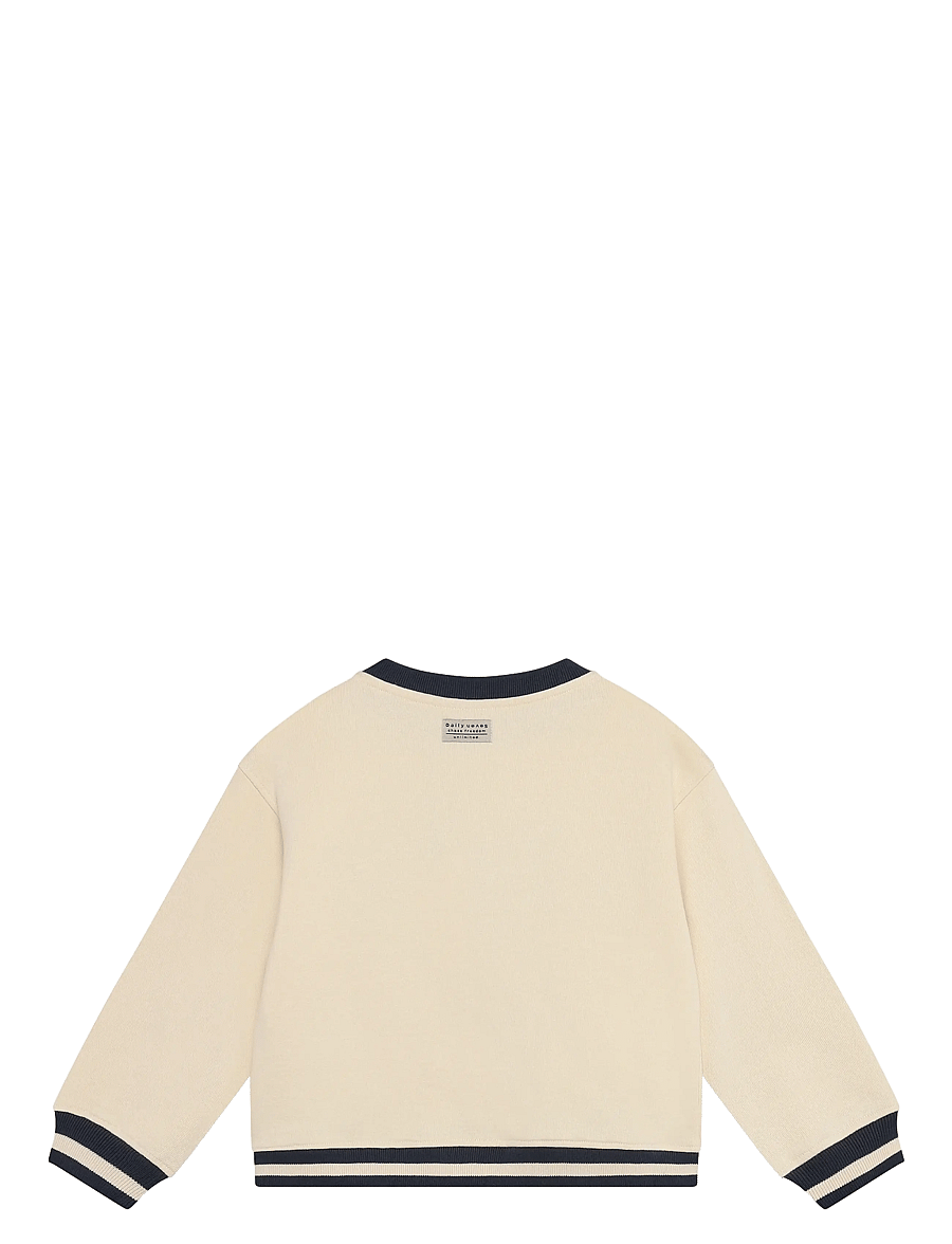 Daily 7 - Oversized Sweater Contrast - sweatshirts - sandshell - 2
