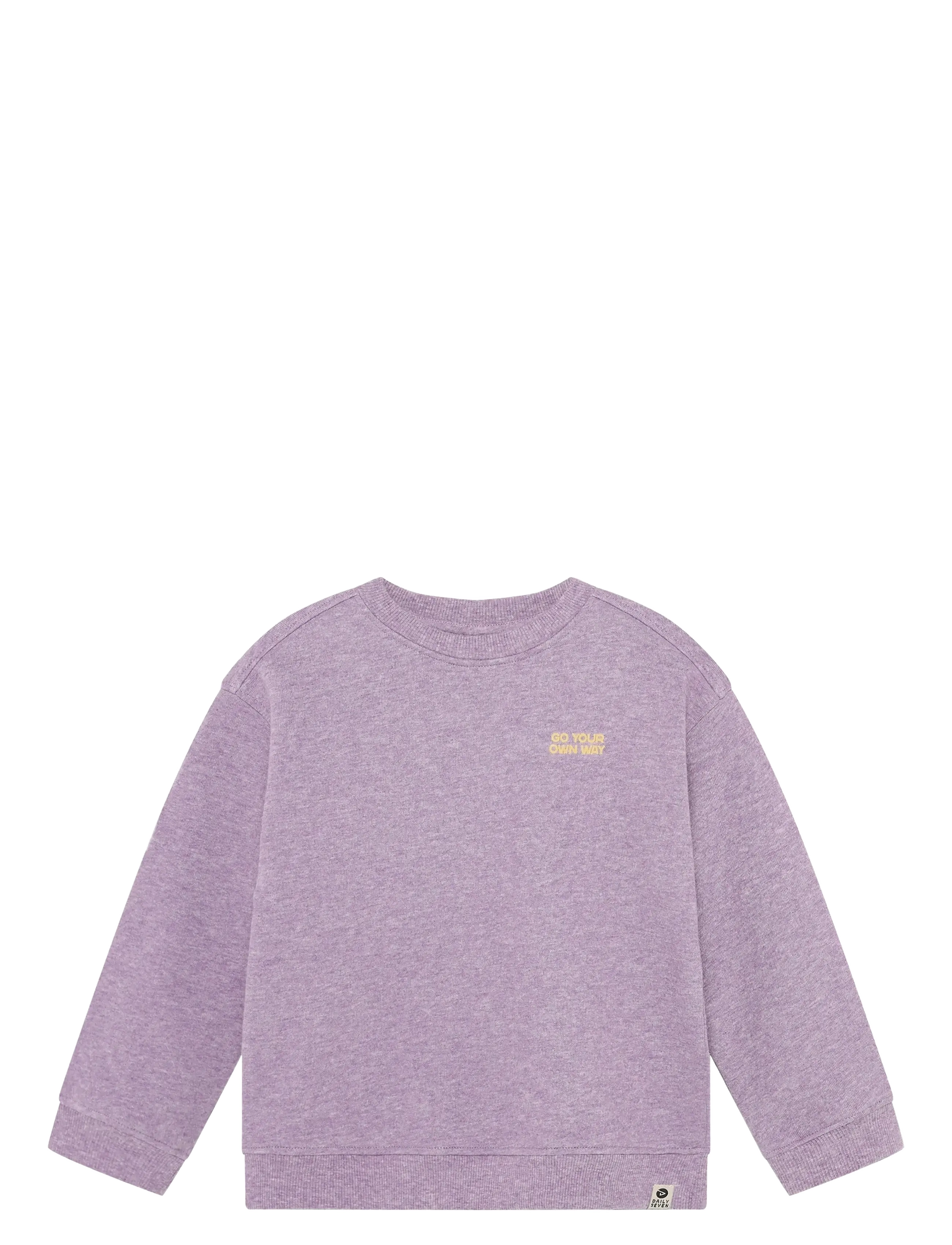 Daily 7 - Oversized Sweater Backprint - dressipluusid - purple melange - 1