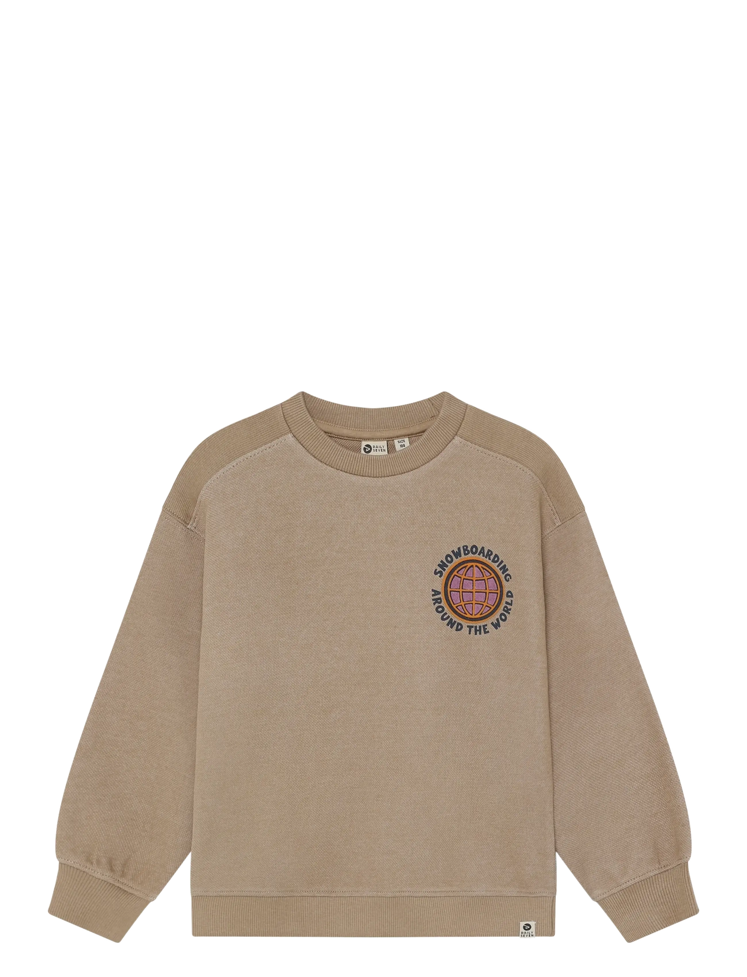 Daily 7 - Oversized Sweater Backprint - plaza taupe - 1
