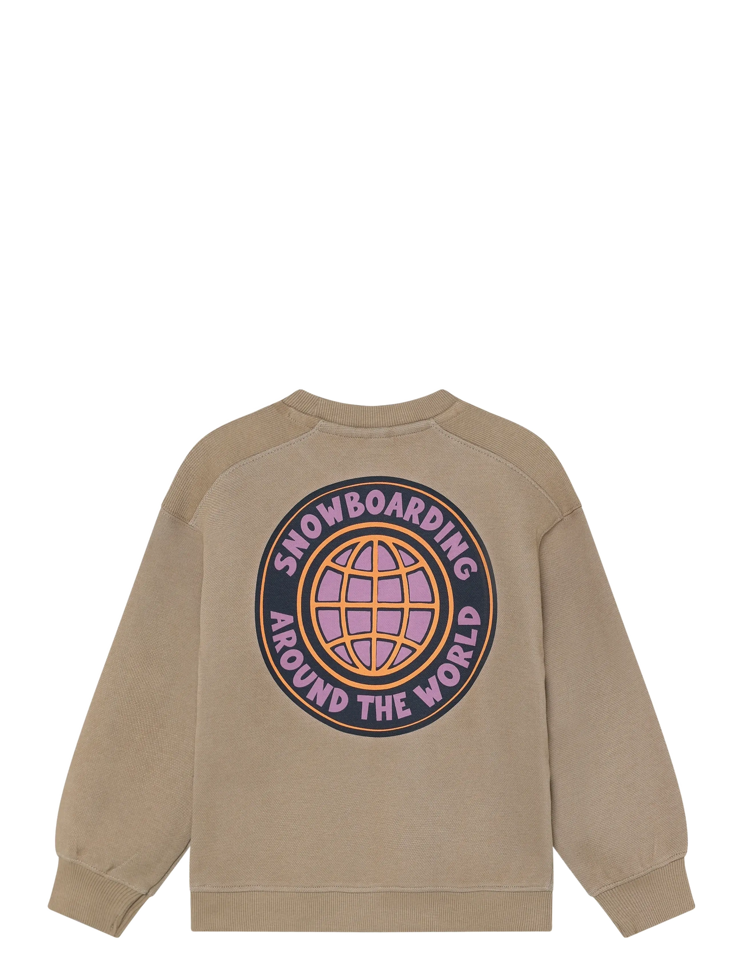Daily 7 - Oversized Sweater Backprint - plaza taupe - 2