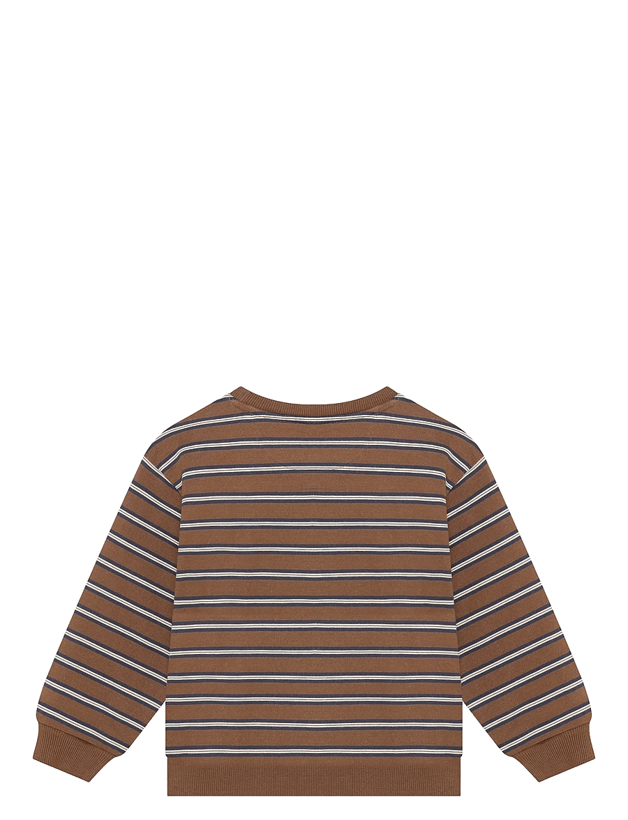 Daily 7 - Oversized Sweater Striped - sweatshirts - almond brown - 2