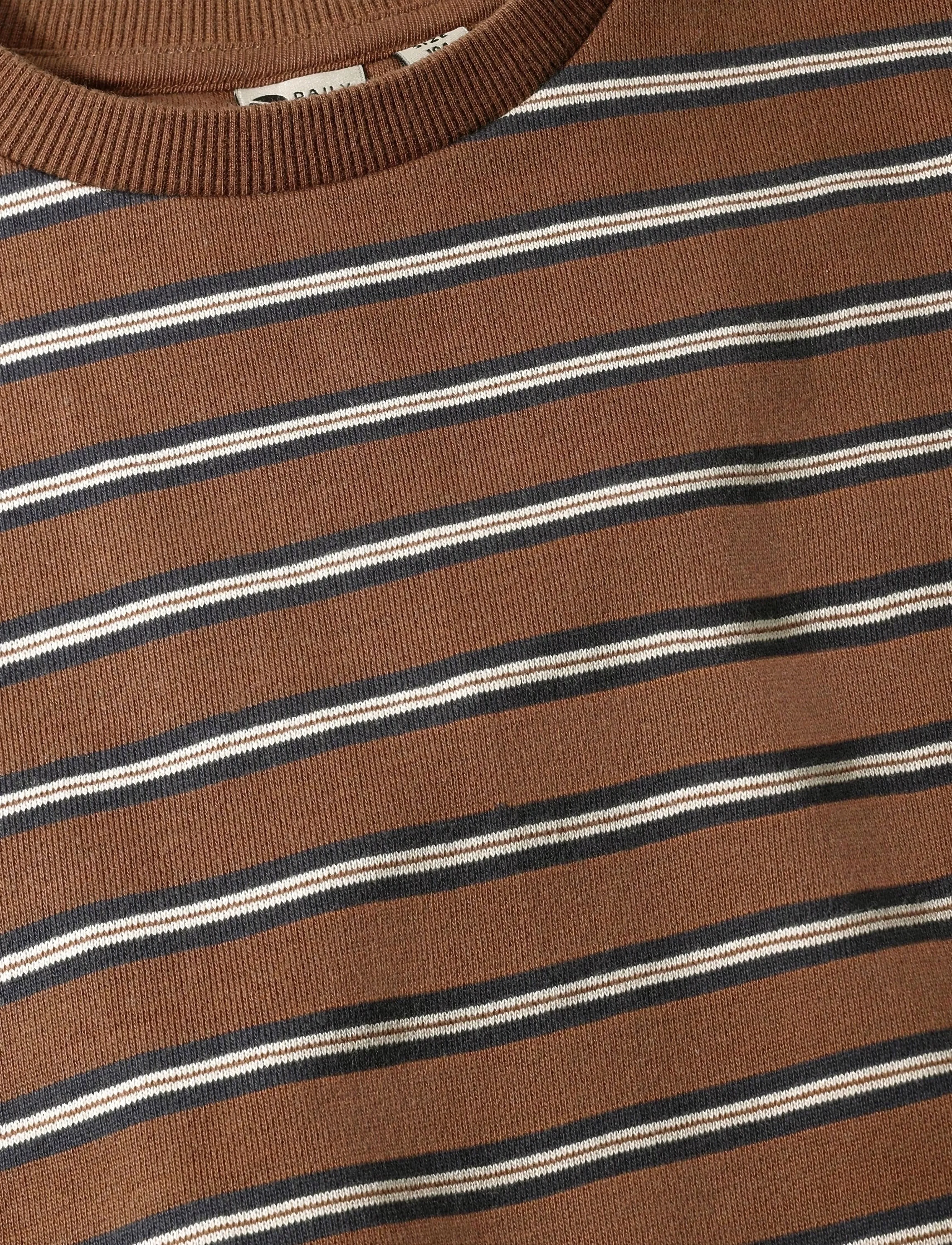 Daily 7 - Oversized Sweater Striped - dressipluusid - almond brown - 5