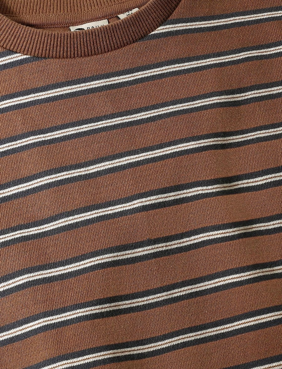 Daily 7 - Oversized Sweater Striped - sweatshirts - almond brown - 5