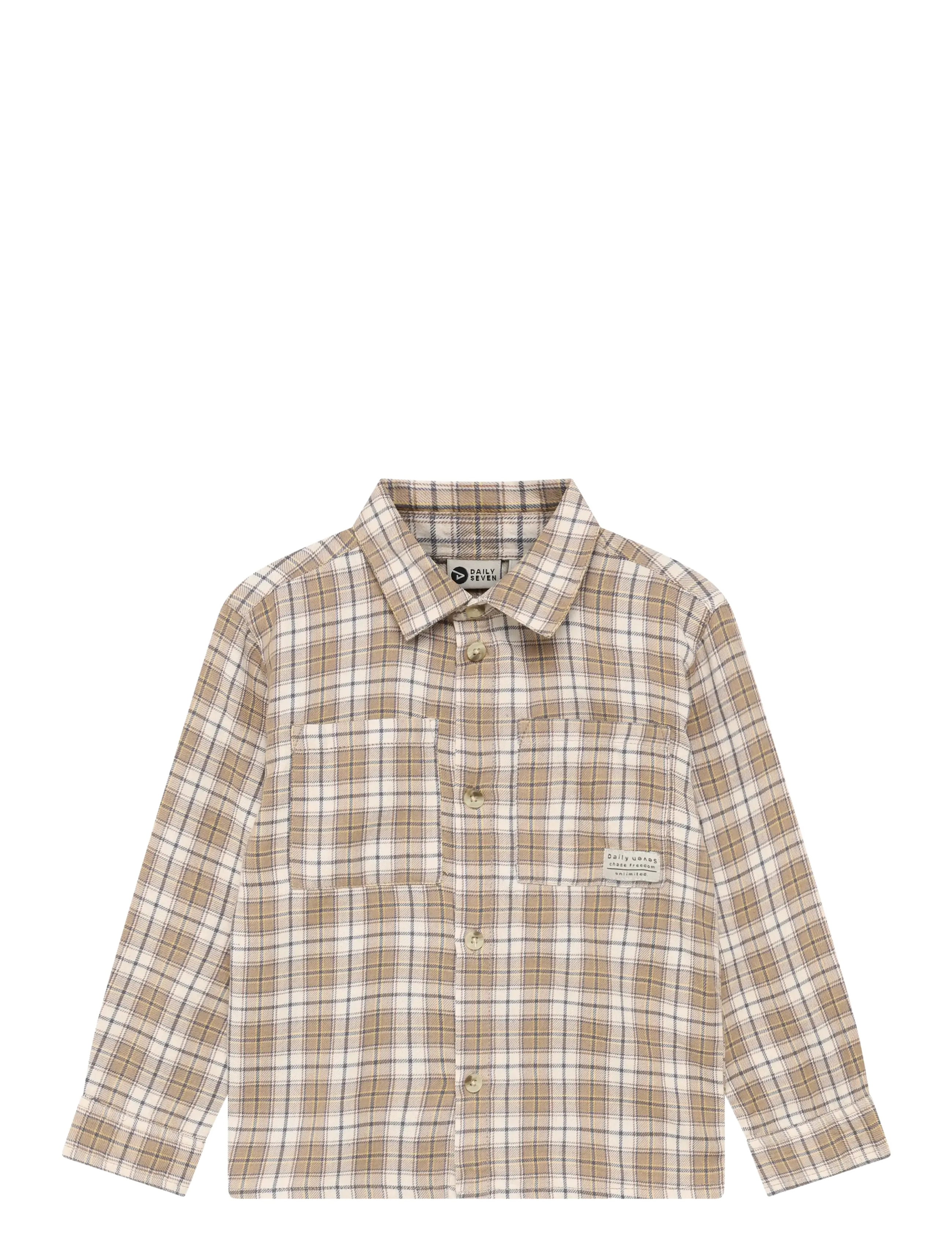 Daily 7 - Shirt Longsleeve Check - plaza taupe - 1