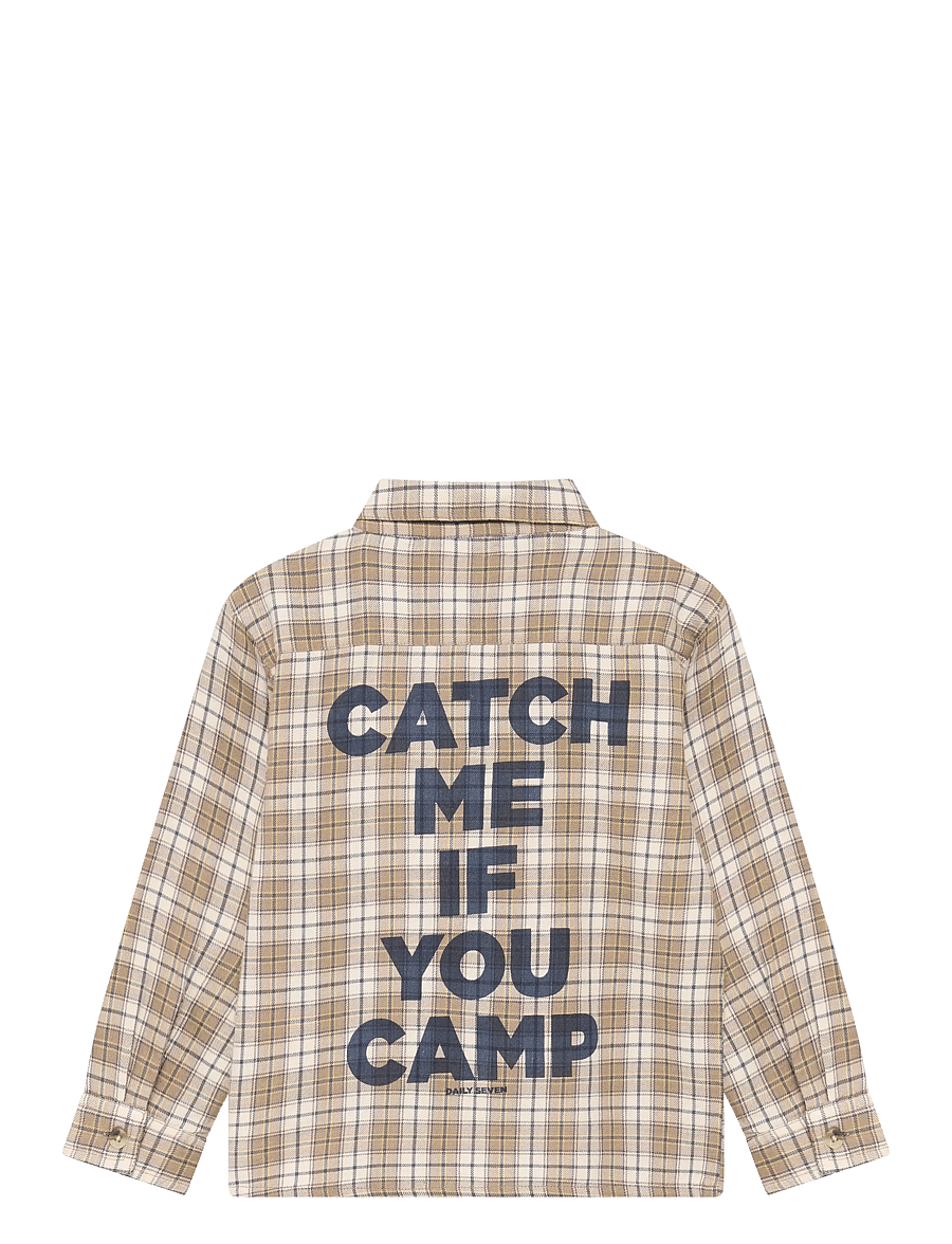 Daily 7 - Shirt Longsleeve Check - langærmede skjorter - plaza taupe - 2
