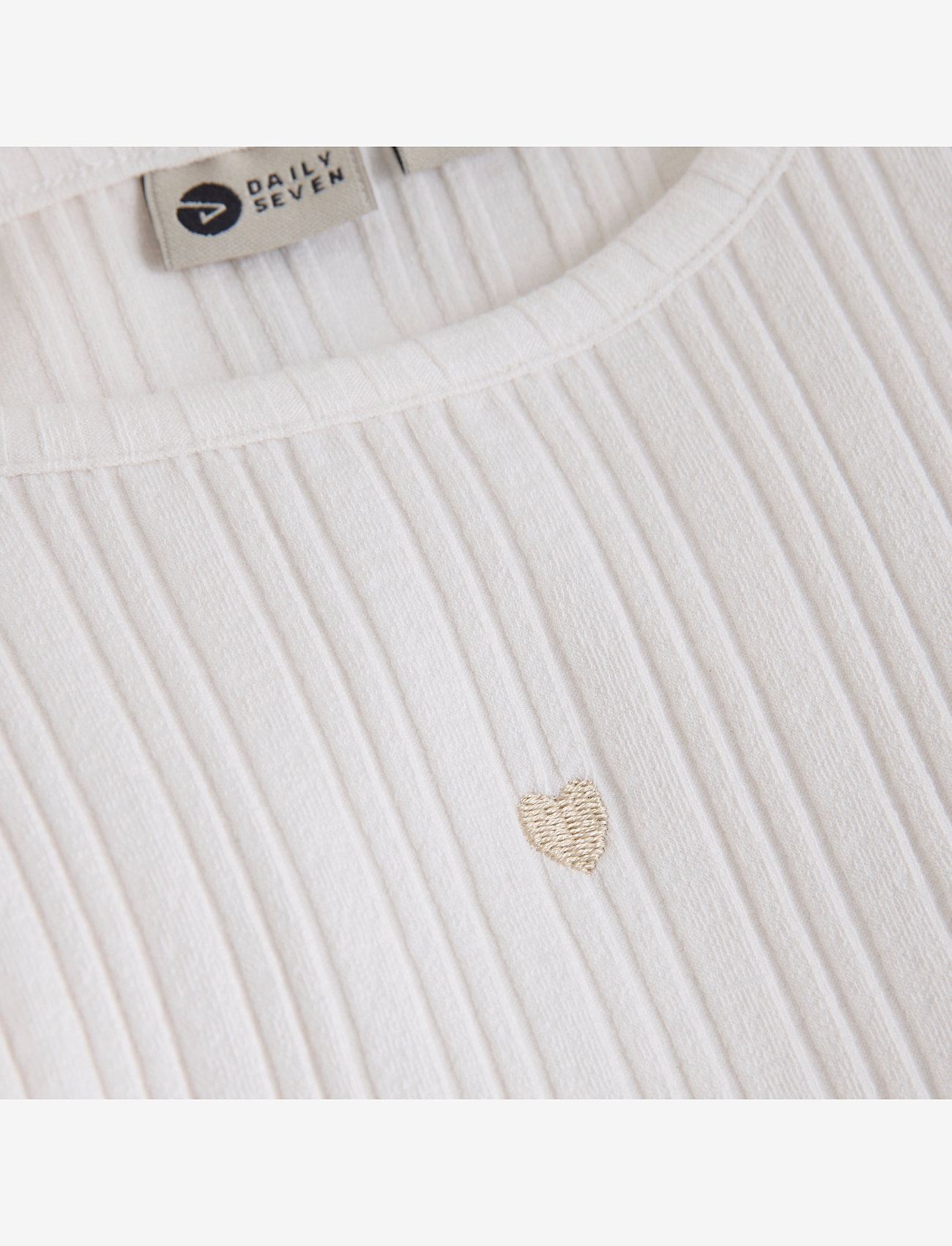 Daily 7 - T-shirt LS Fancy Rib - langærmede t-shirts - cloud - 3