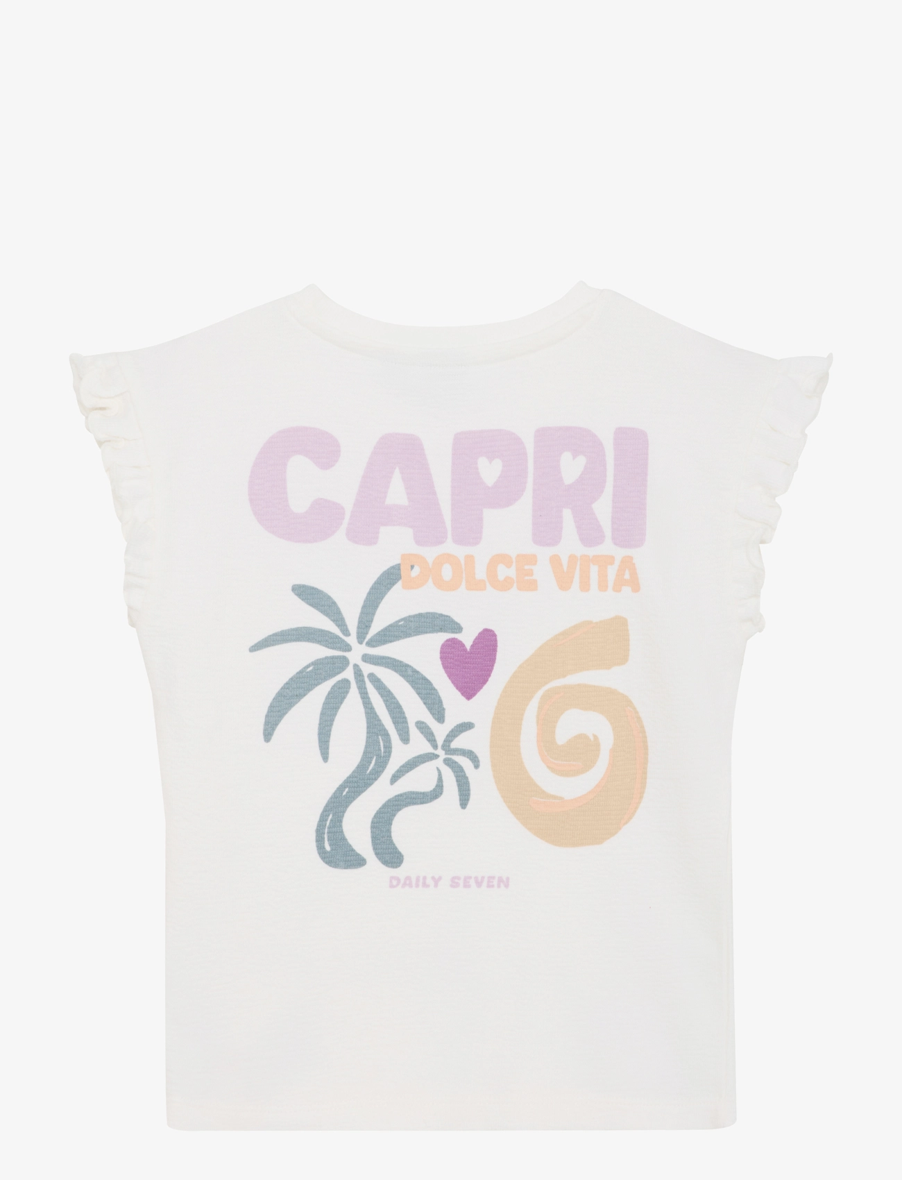 Daily 7 - T-shirt Backprint - hlýrabolir - cloud - 2