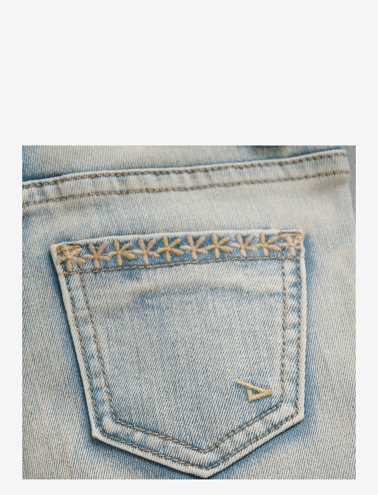 Daily 7 - 2400 Flared Fit Flower Jeans - hosen mit weitem bein - used light denim - 3