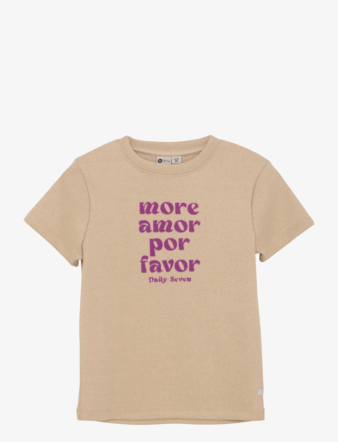 T-shirt Glitter - LATTE SAND