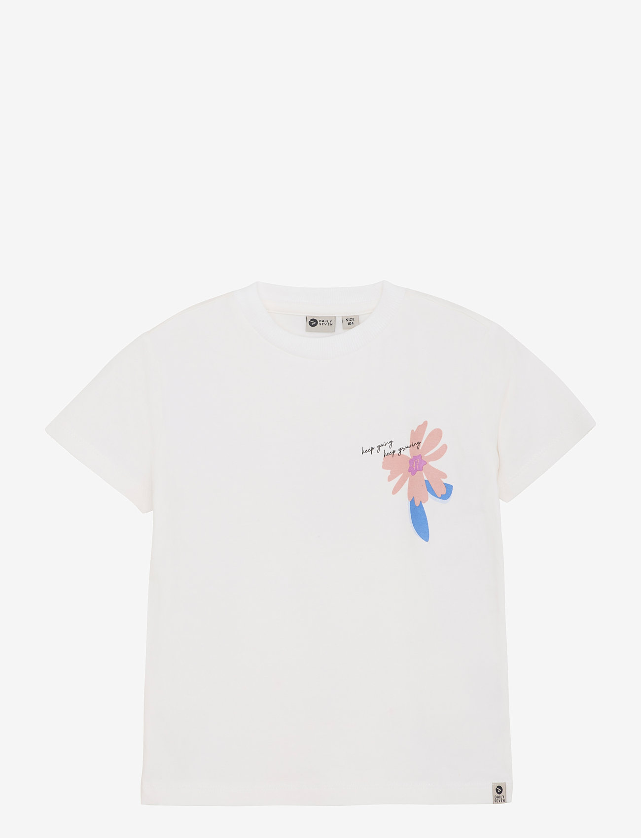 Daily 7 - T-shirt Flower Artwork - kurzärmelige - cloud - 0