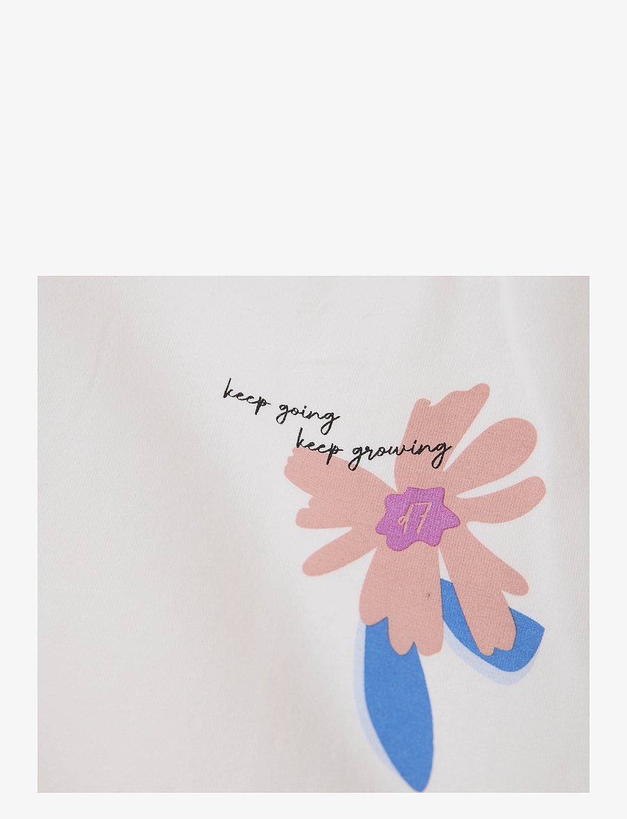 Daily 7 - T-shirt Flower Artwork - lühikeste varrukatega t-särgid - cloud - 2