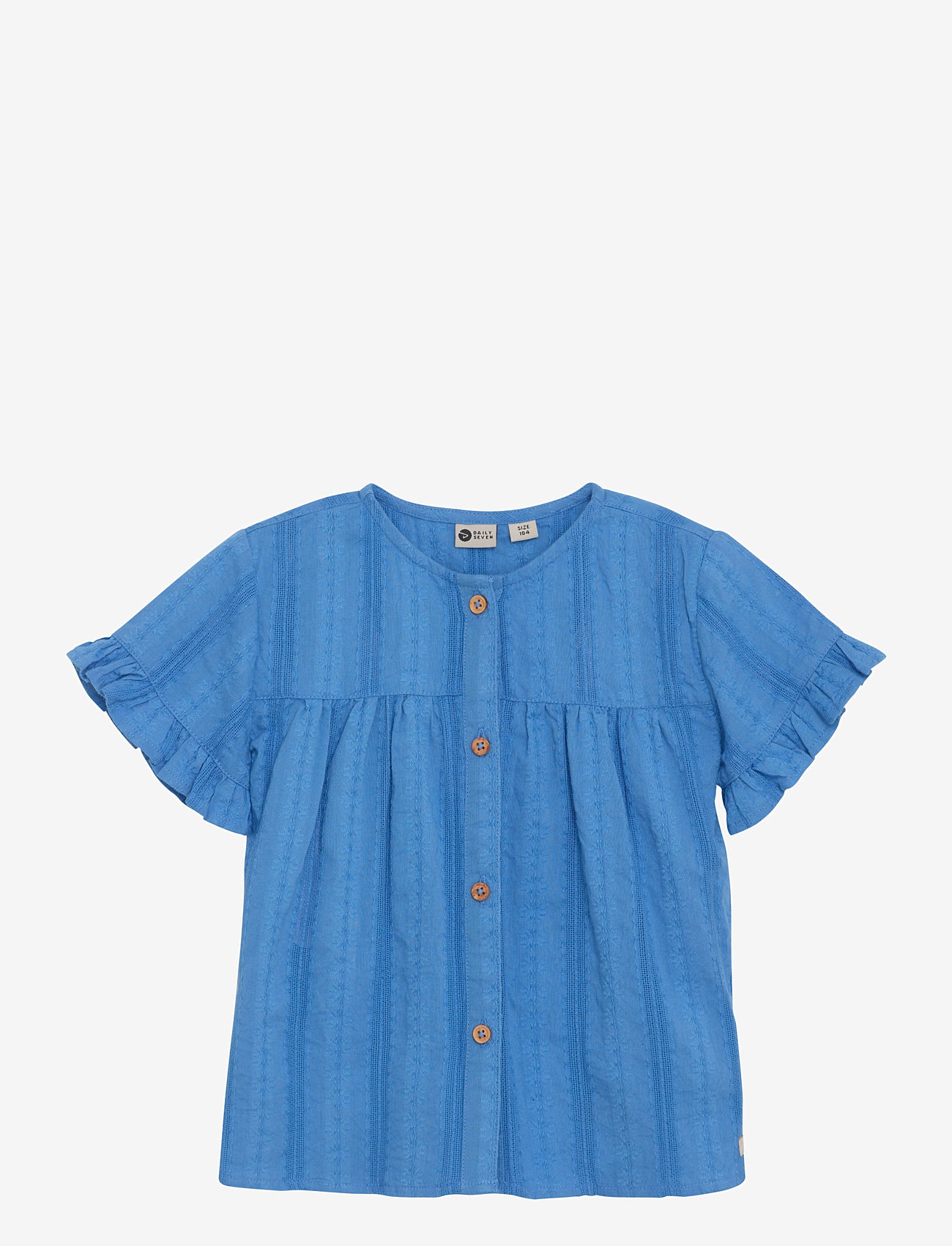 Daily 7 - Ruffle Shirt - bluser & tunikaer - dusty royal blue - 0