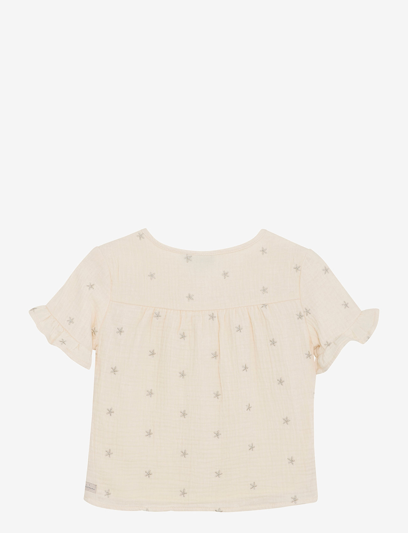 Daily 7 - Ruffle Shirt Allover Print - bluser & tunikaer - sandshell - 1