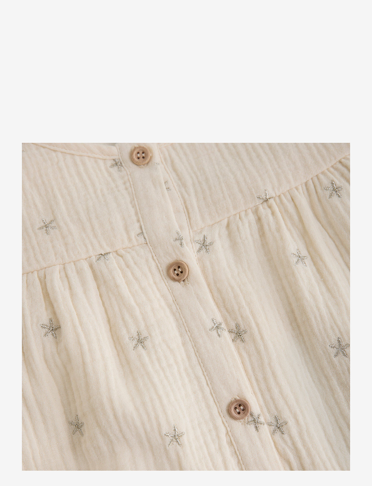 Daily 7 - Ruffle Shirt Allover Print - bluser & tunikaer - sandshell - 2