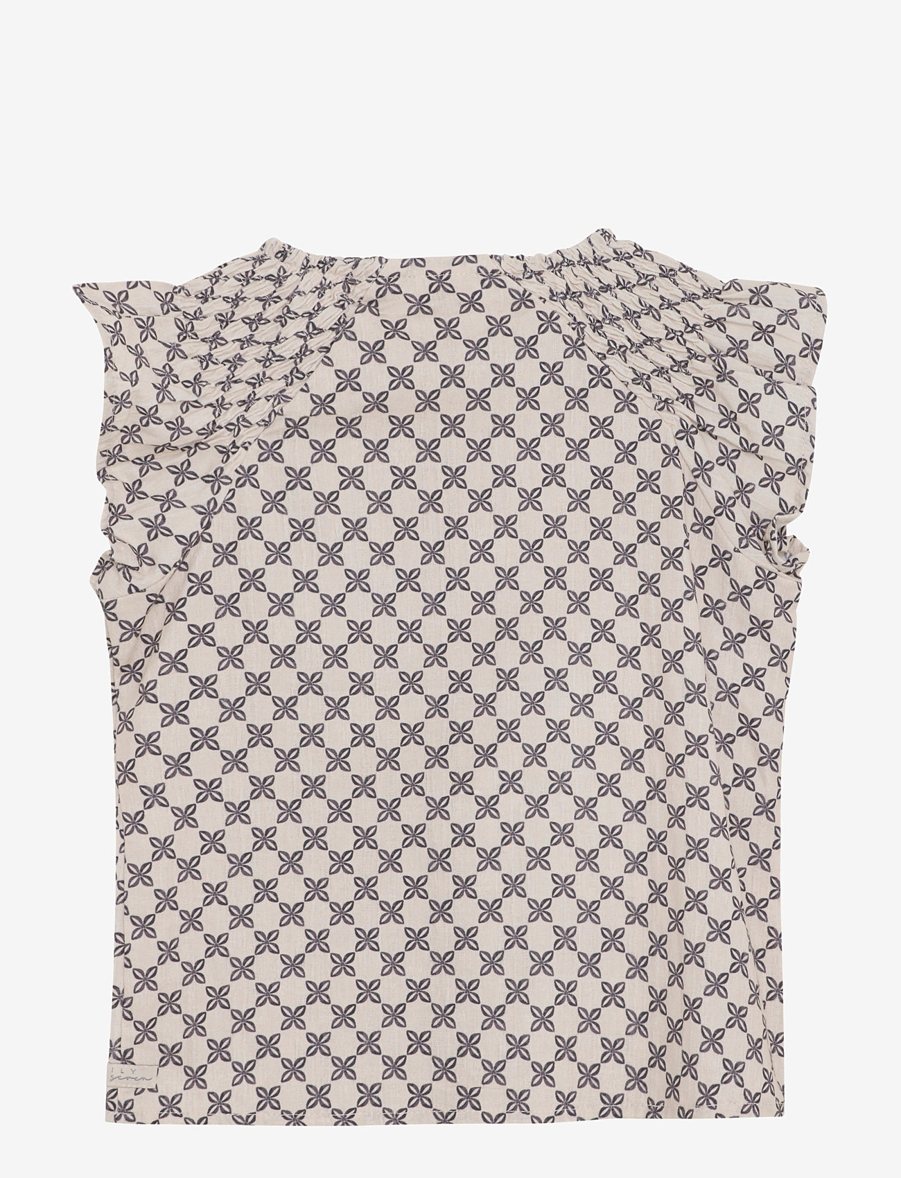 Daily 7 - Shirt Lace Allover Print - blusen & tuniken - sandshell - 1