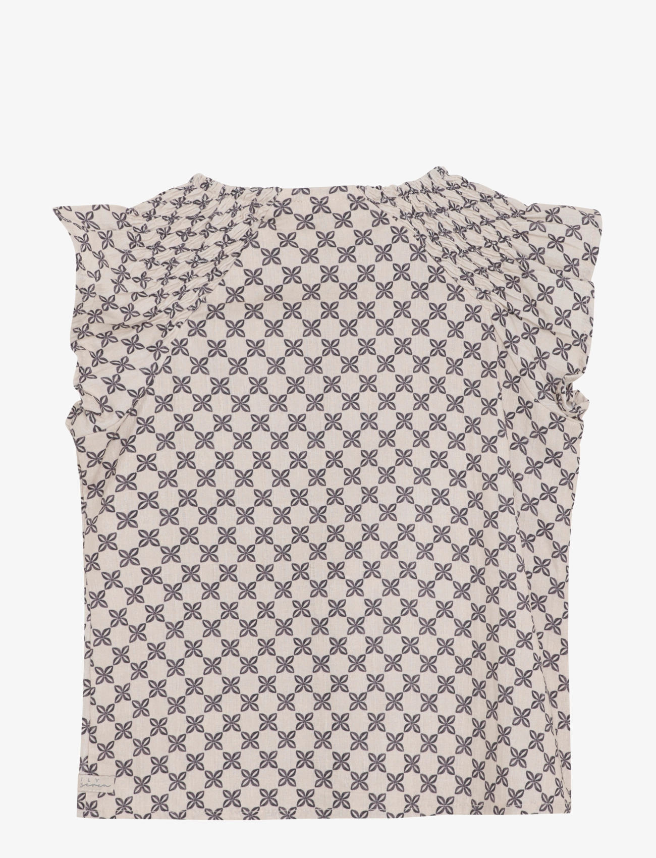 Daily 7 - Shirt Lace Allover Print - pluusid ja tuunikad - sandshell - 1
