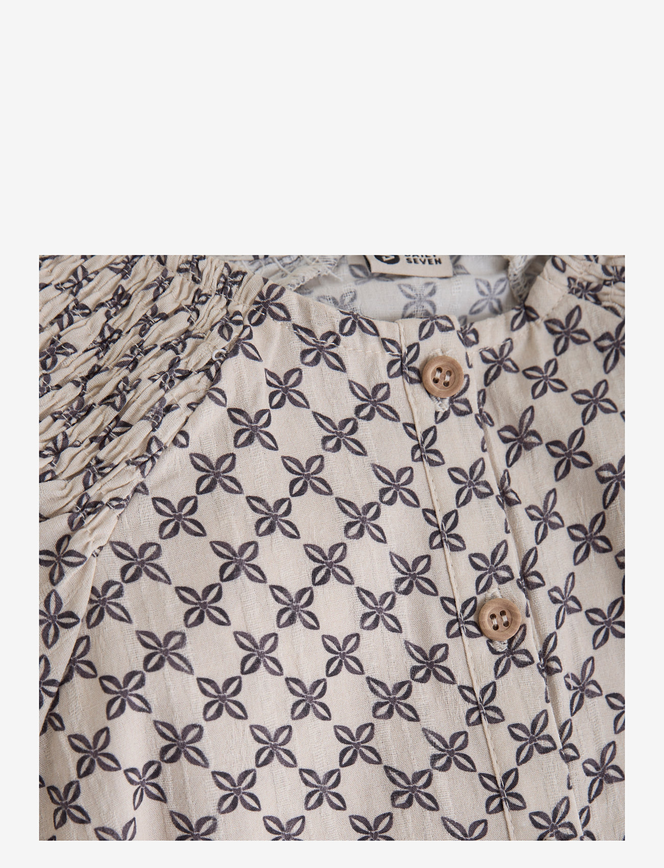 Daily 7 - Shirt Lace Allover Print - blusen & tuniken - sandshell - 2