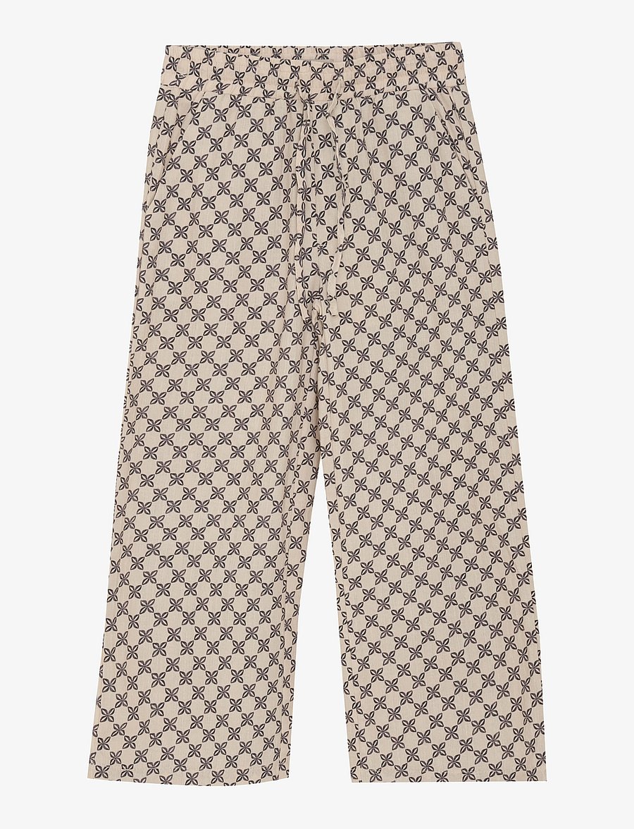 Daily 7 - Wide Pants Allover Print - sandshell - 0