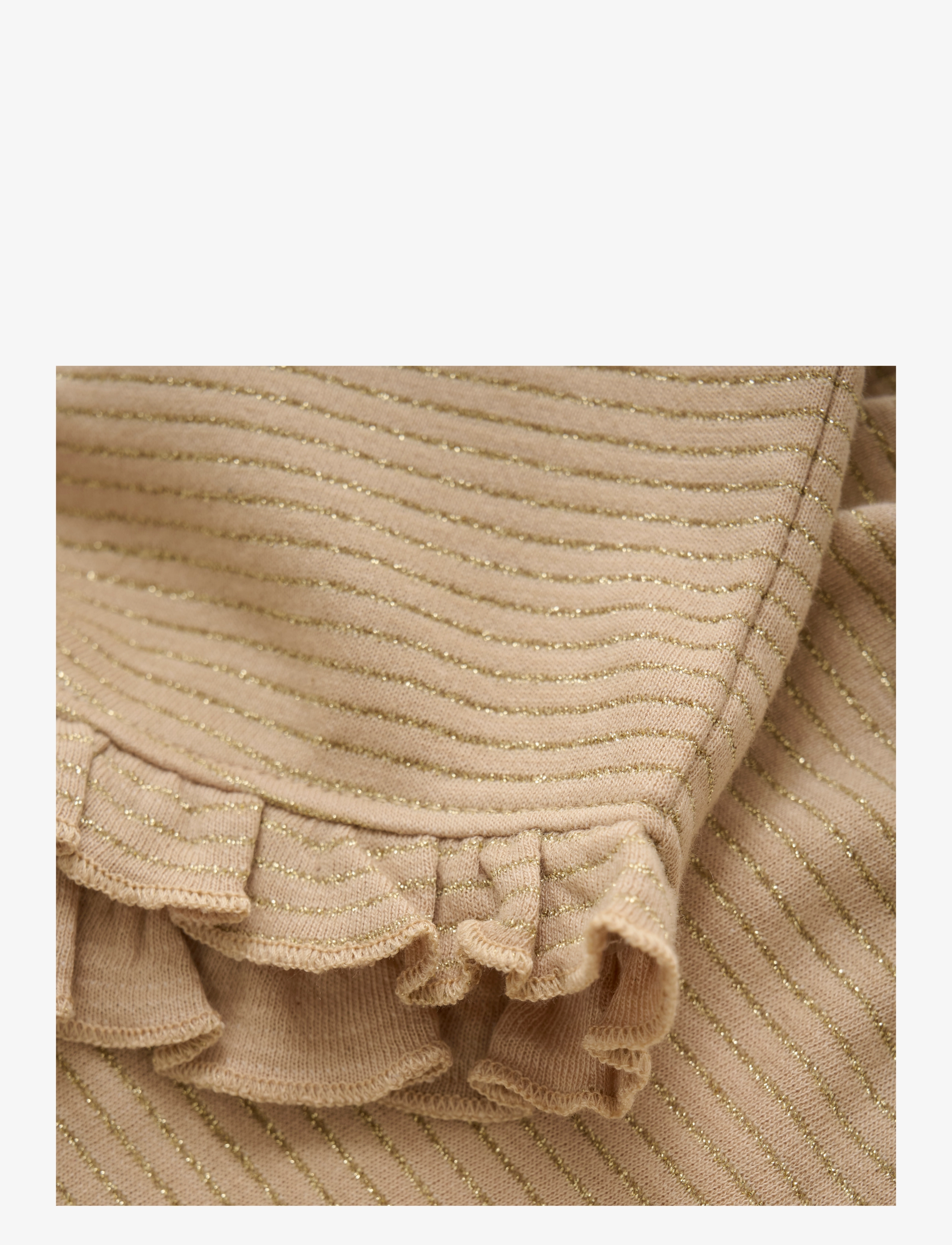 Daily 7 - Shorts Glitter Striped - latte sand - 1