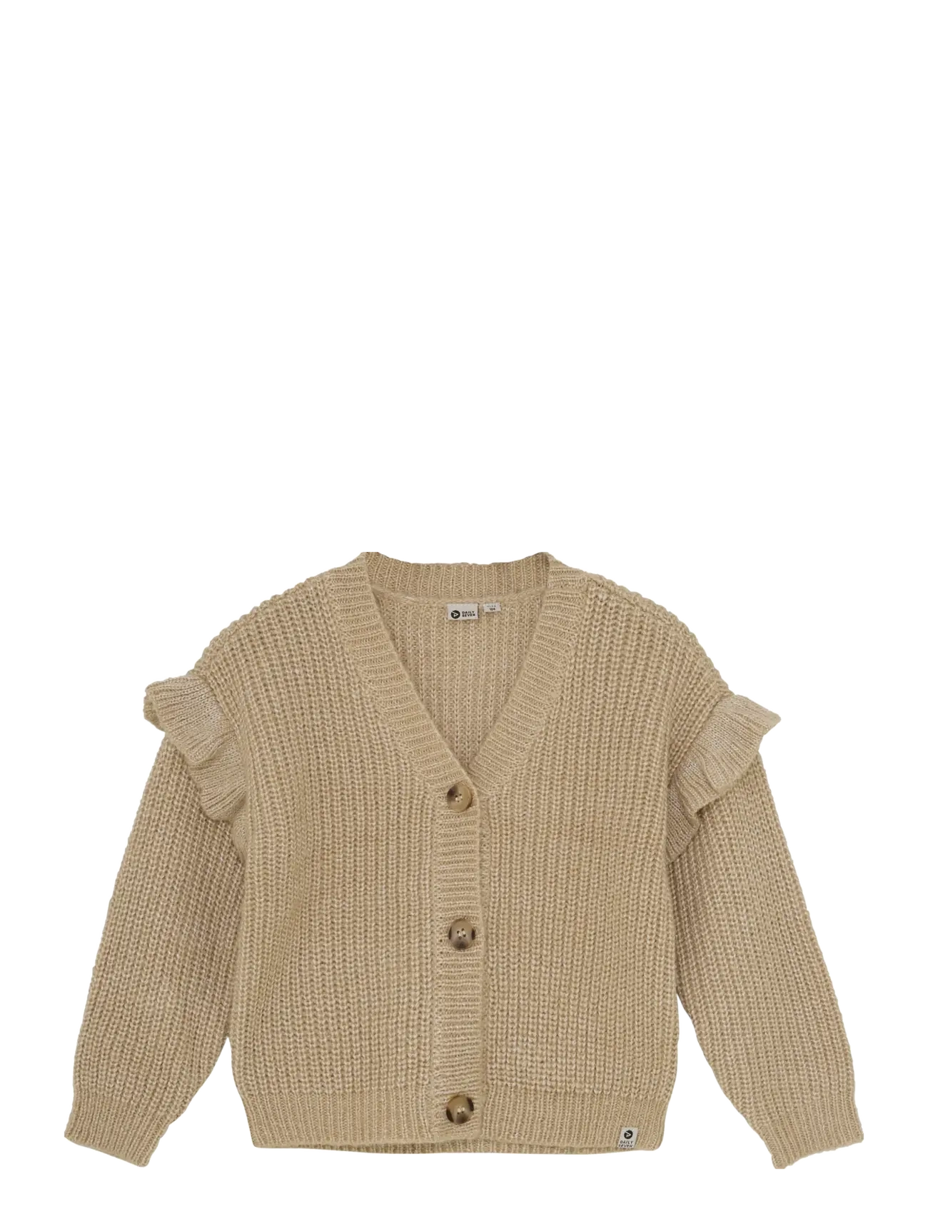 Fancy Knitted Cardigan - LATTE SAND
