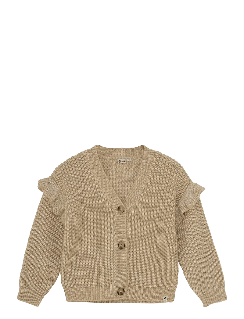 Daily 7 - Fancy Knitted Cardigan - cardigans - latte sand - 0