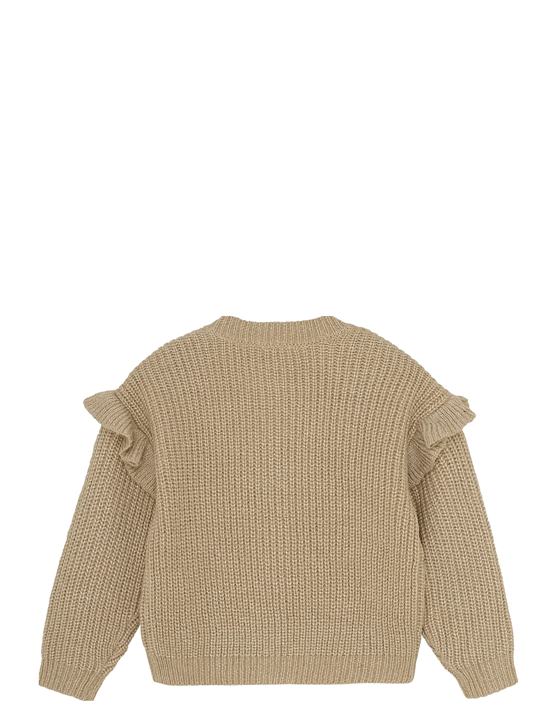 Daily 7 - Fancy Knitted Cardigan - kardigany - latte sand - 1