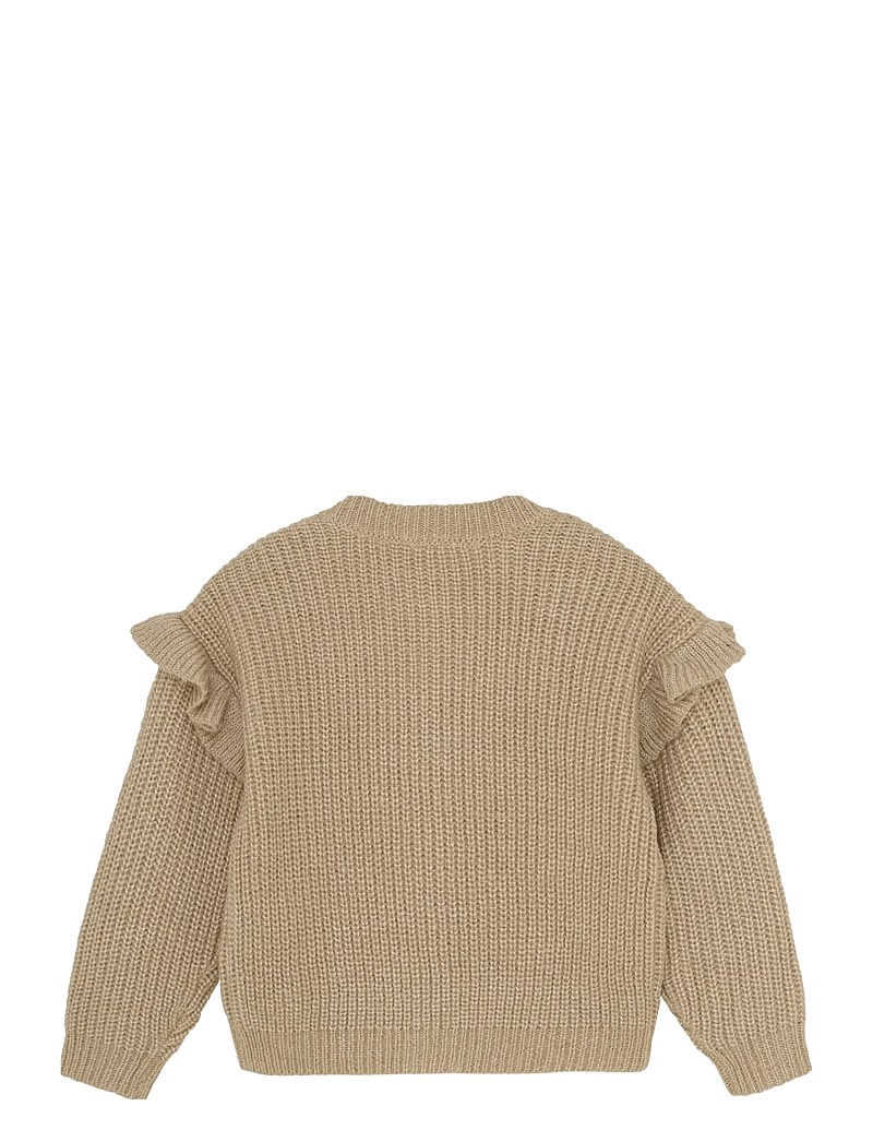 Daily 7 - Fancy Knitted Cardigan - cardigans - latte sand - 1