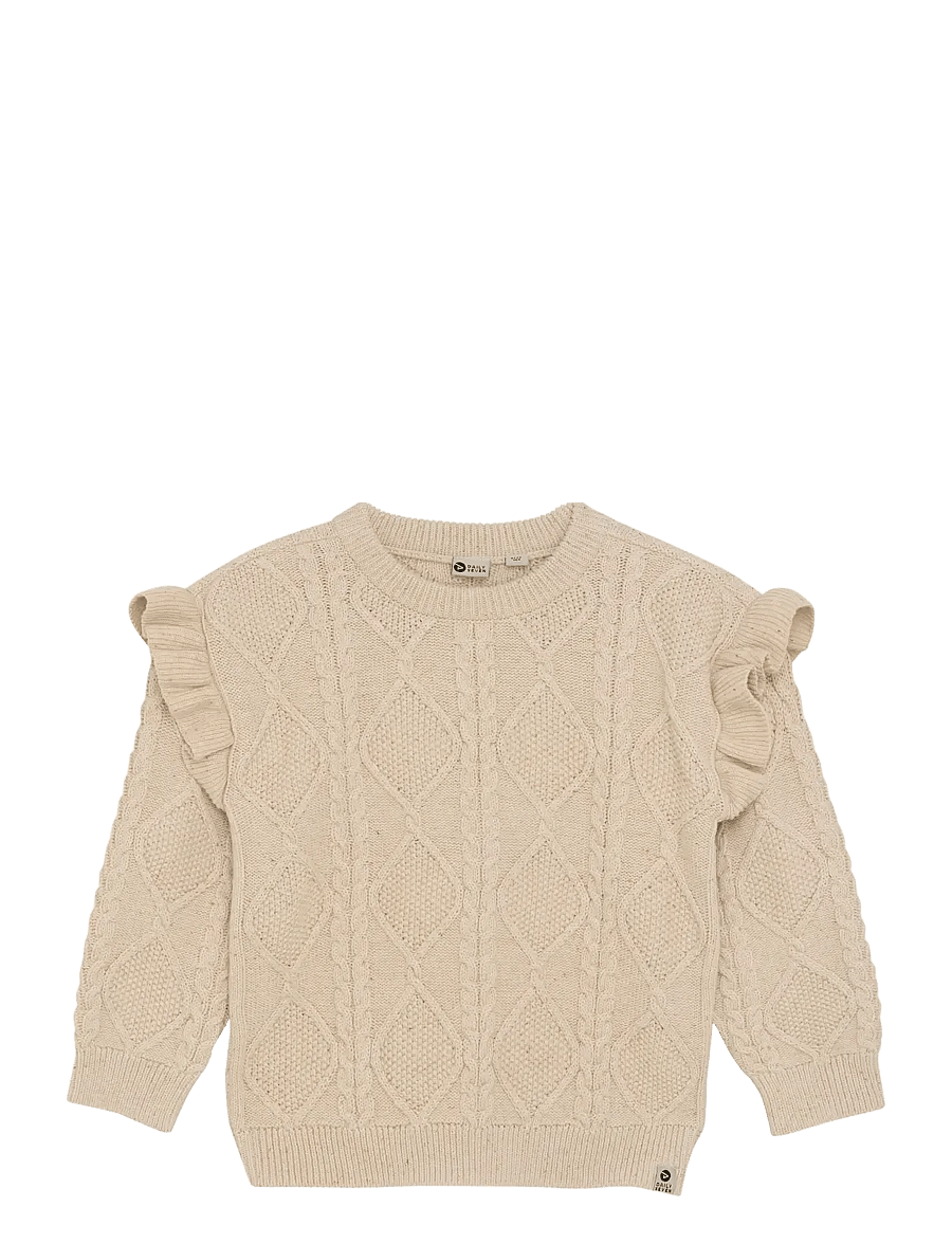 Daily 7 - Knitted Sweater Nappy - stickade tröjor - off white - 1