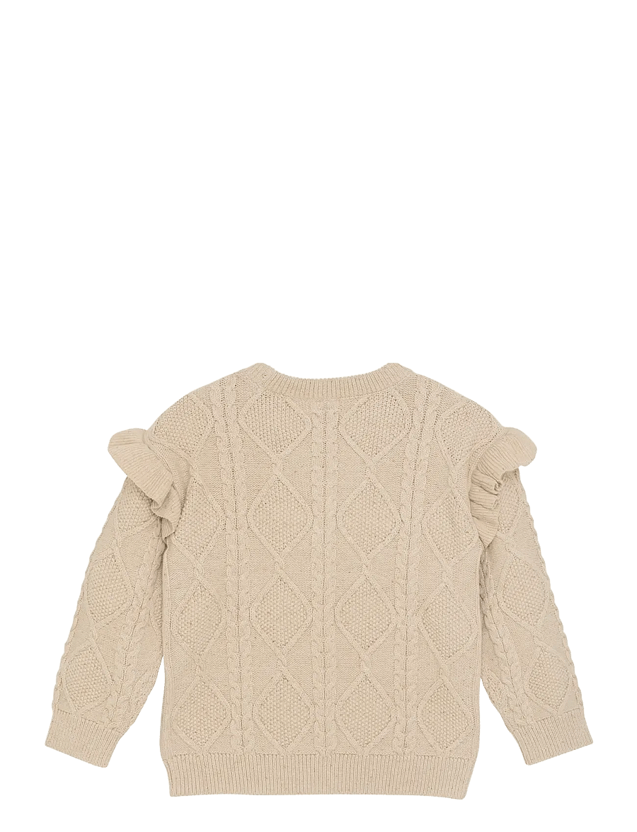 Daily 7 - Knitted Sweater Nappy - stickade tröjor - off white - 2