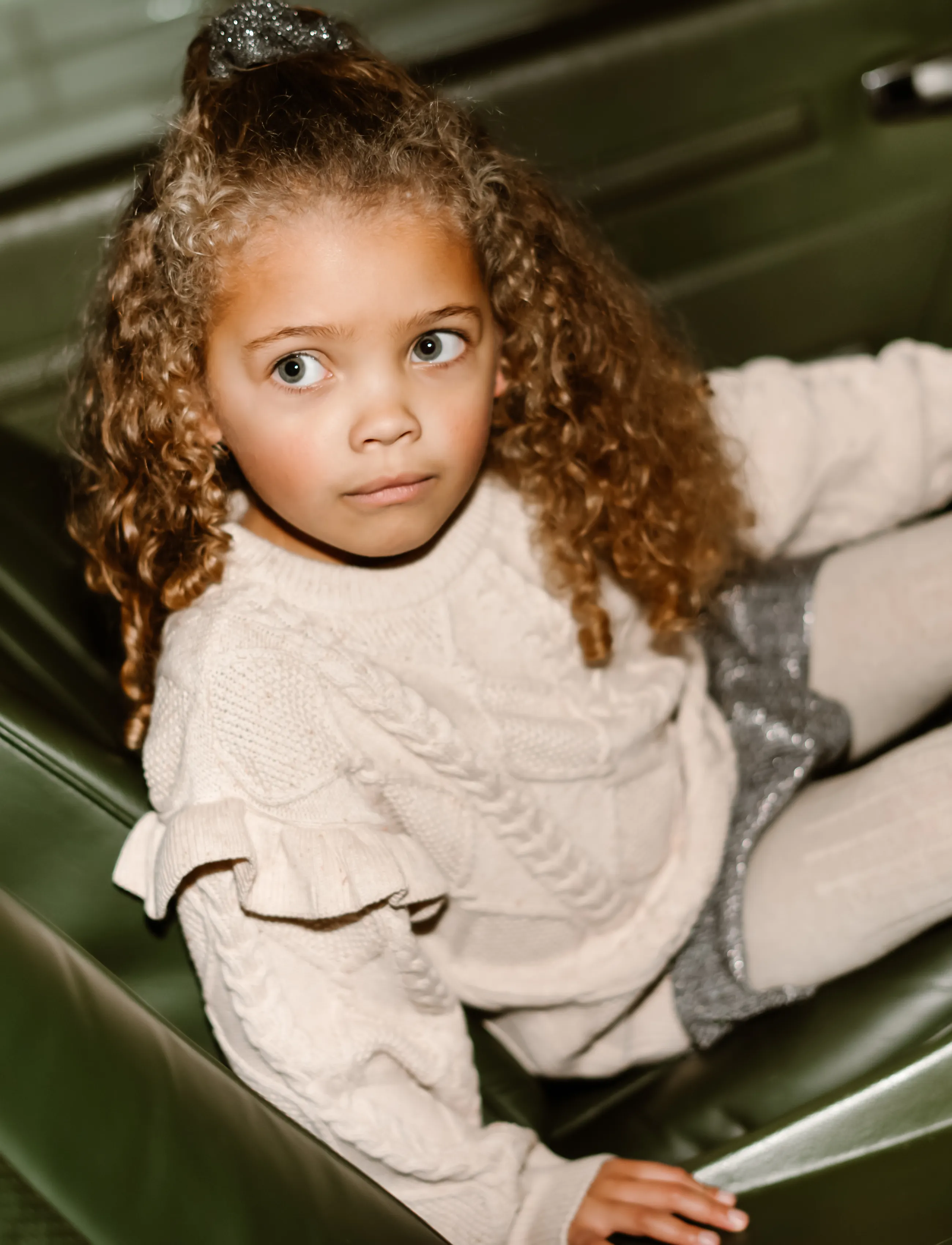 Daily 7 Knitted Sweater Nappy - Yläosat - OFF WHITE / cream