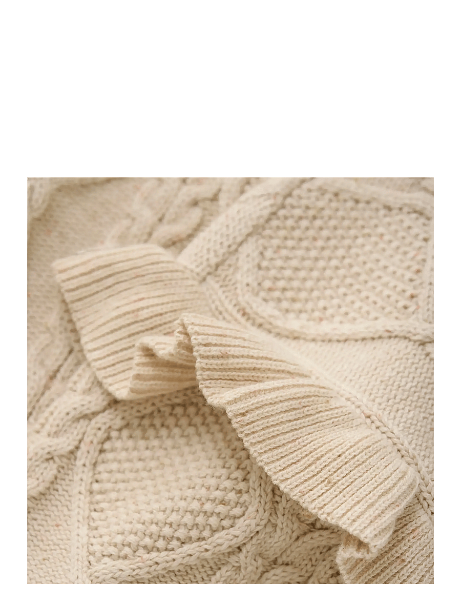 Daily 7 - Knitted Sweater Nappy - stickade tröjor - off white - 3