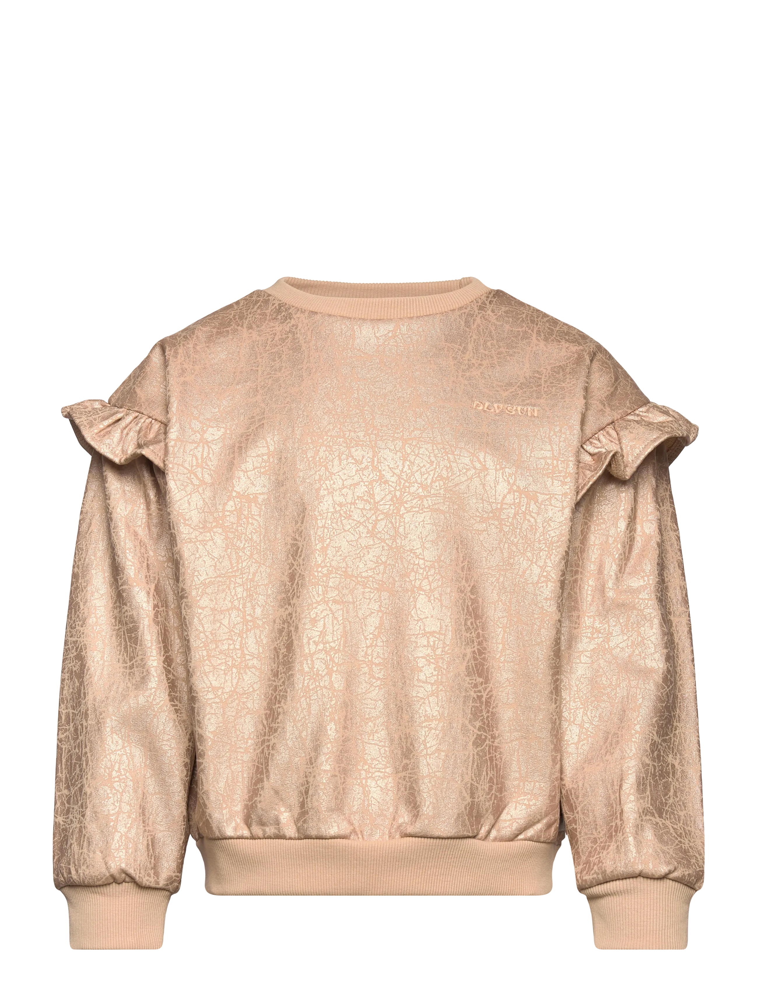 Daily 7 Sweater Fancy Ruffle - Baby 0-2 år - LATTE SAND / pink/rose