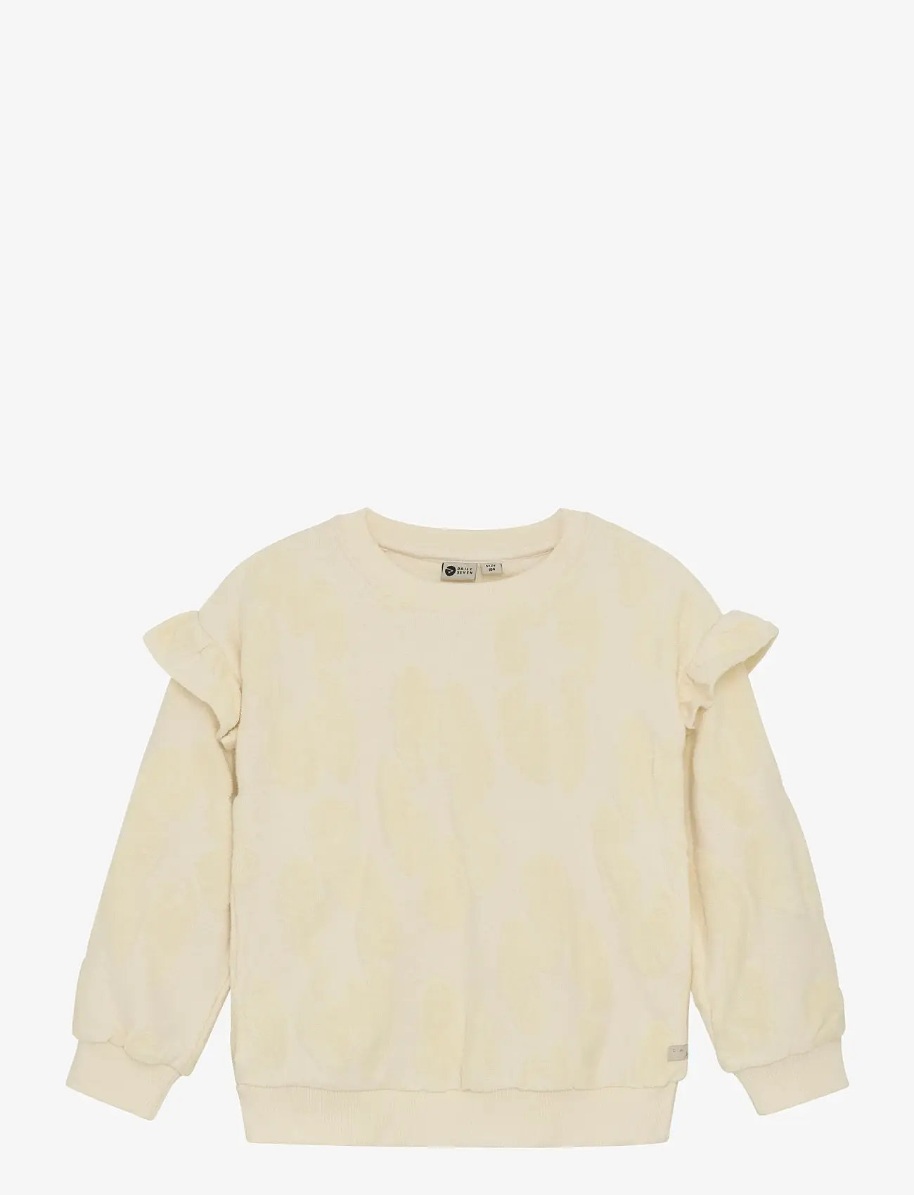 Daily 7 - Sweater Jaquard Ruffle - sweat-shirt - off white - 1
