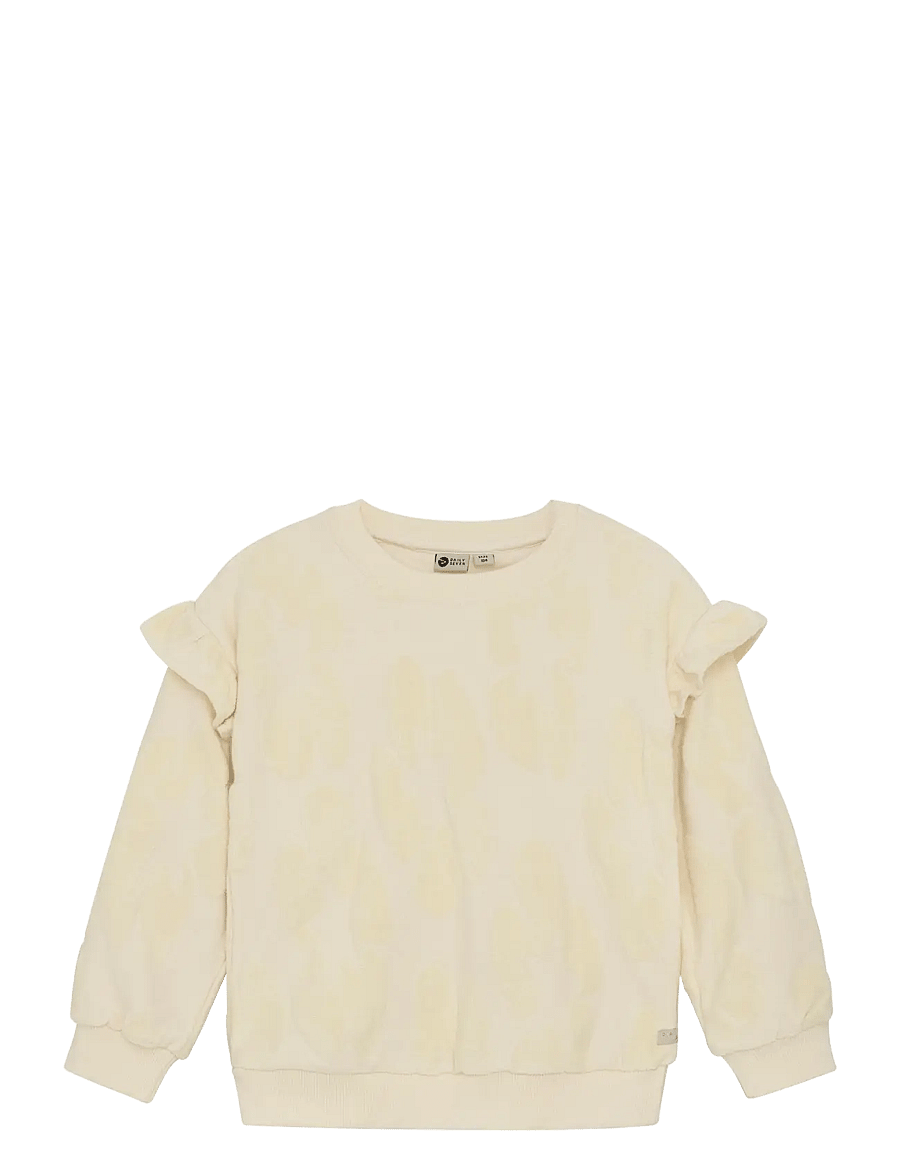 Daily 7 - Sweater Jaquard Ruffle - sweat-shirt - off white - 1