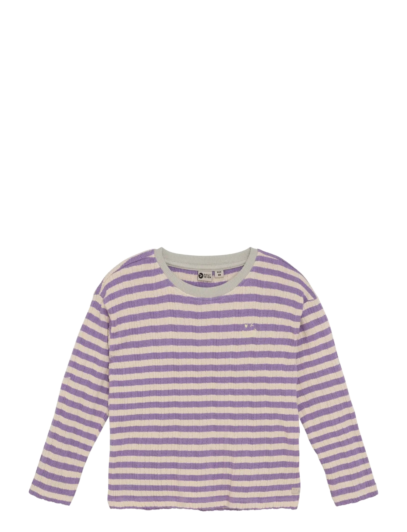 Daily 7 T-shirt Longsleeve Stripe - Overdele - DAYBREAK / purple