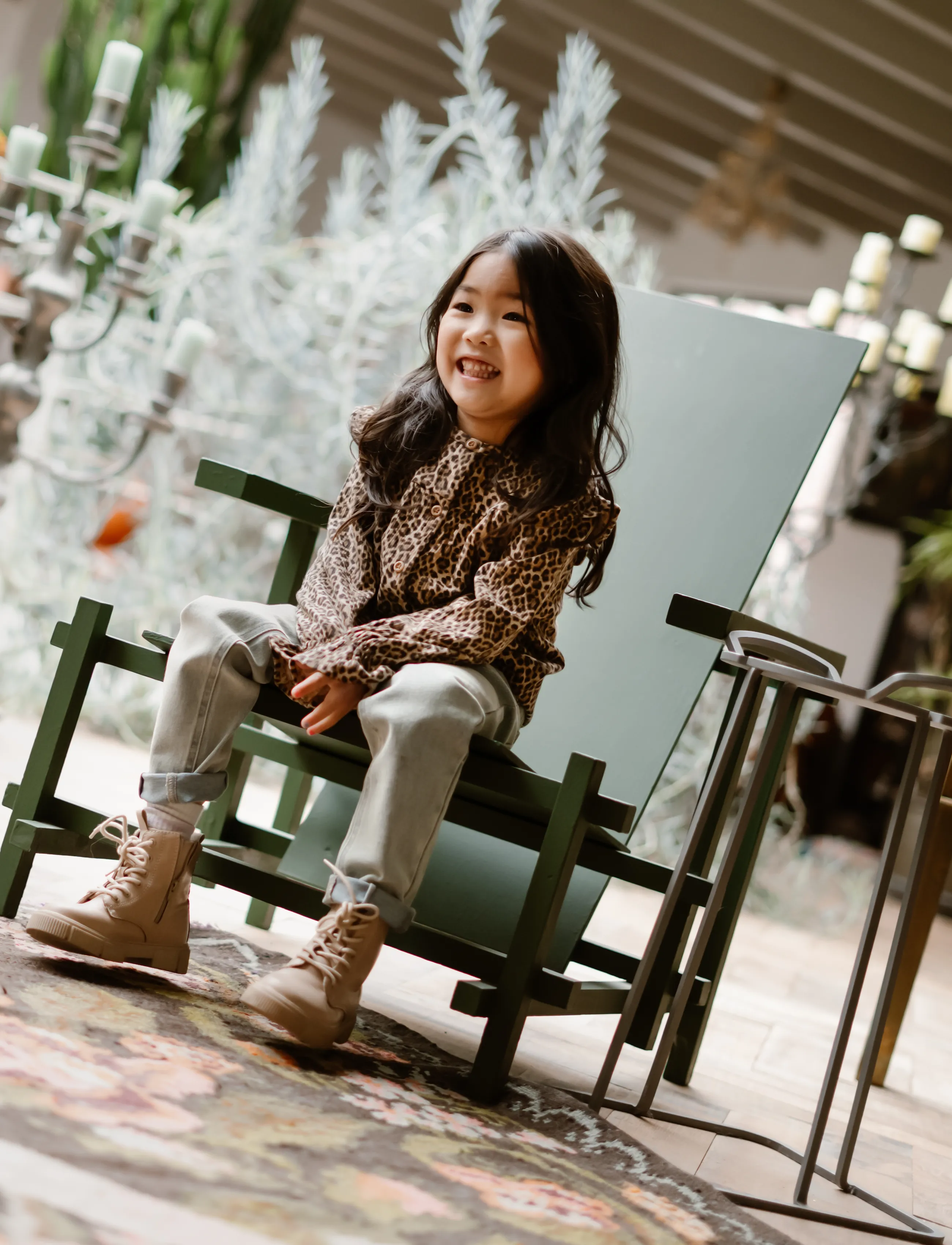 Daily 7 Shirt Longsleeve Animal, 110, Brown, Overdele > Bluser & Tunikaer, Børn